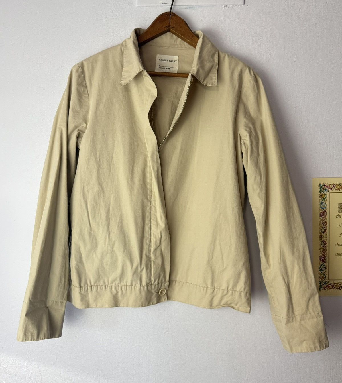 Helmut Lang 1996 Zip Cotton Work Jacket