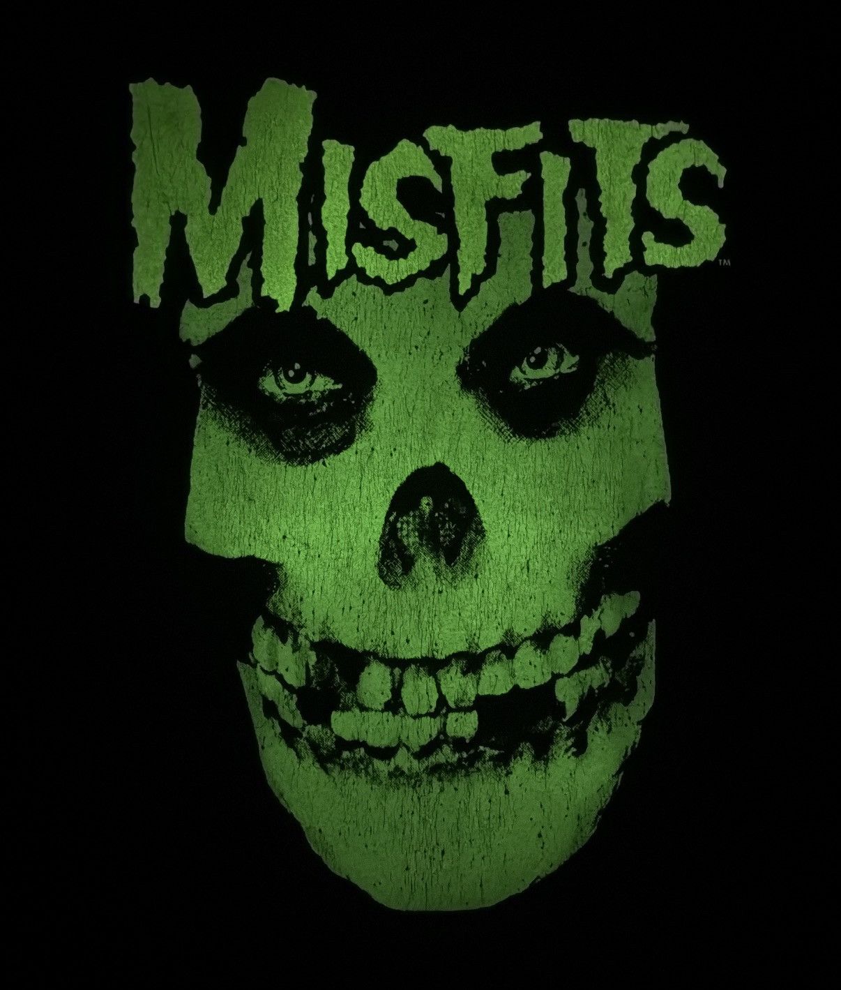Misfits Vintage 1995 Misfits OG Glow in the Dark Skull T-shirt XL Size US XL / EU 56 / 4 - 3 Thumbnail