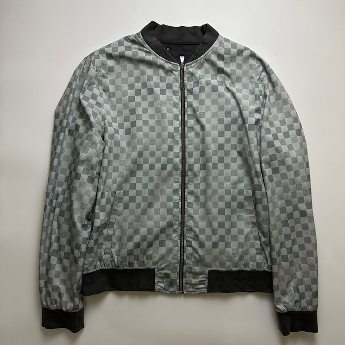Louis Vuitton Louis vuitton gray damier reversible bomber jacket