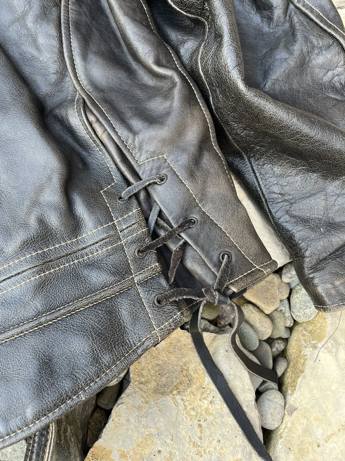 NFL × Vintage Vintage leather Redskins biker jacket distressed ramones Size US XL / EU 56 / 4 - 25 Thumbnail