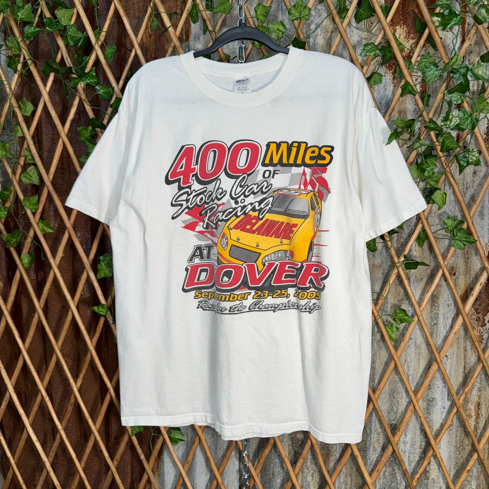 NASCAR Vintage Y2K stock car racing 2000s nascar dover anvil tshirt Size US XL / EU 56 / 4 - 1 Thumbnail