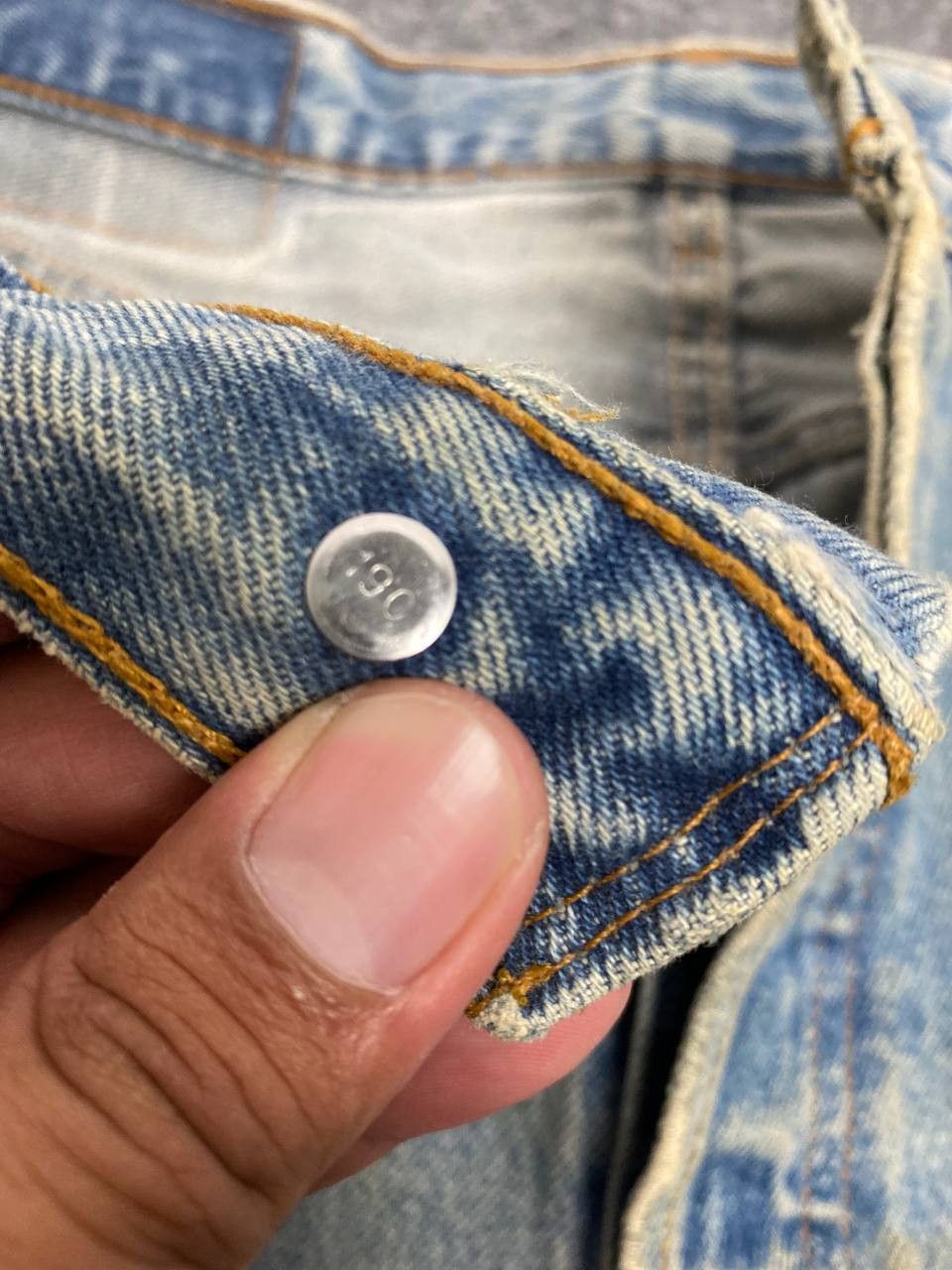 Levi's vintage levis 501 custom distressed denim nice design Size 32" / US 10 / IT 46 - 16 Thumbnail