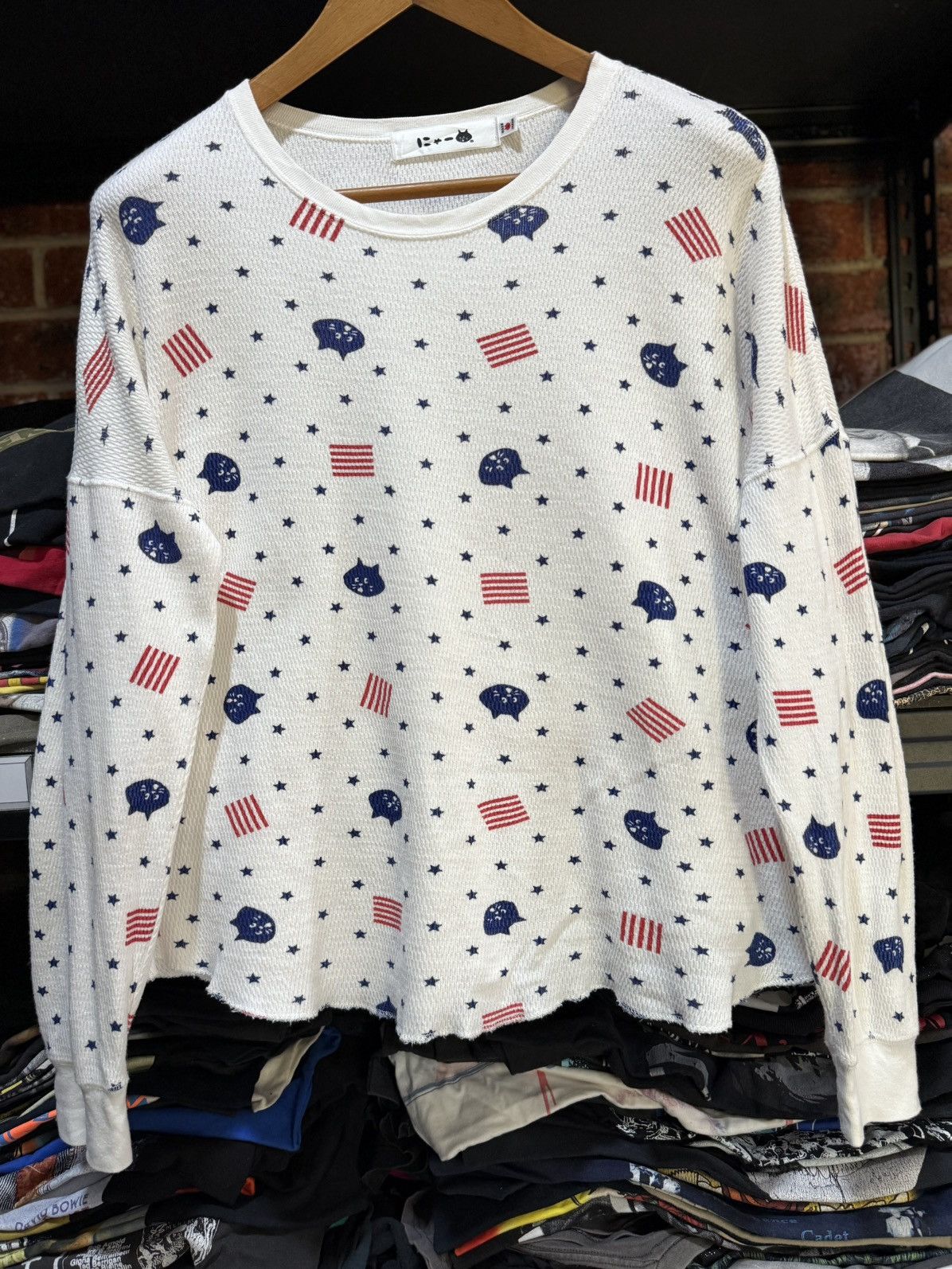 Ne-Net Vintage Ne-Net Ovp Tama Boxy Long Sleeve Japan Tee Size US L / EU 52-54 / 3 - 1 Thumbnail