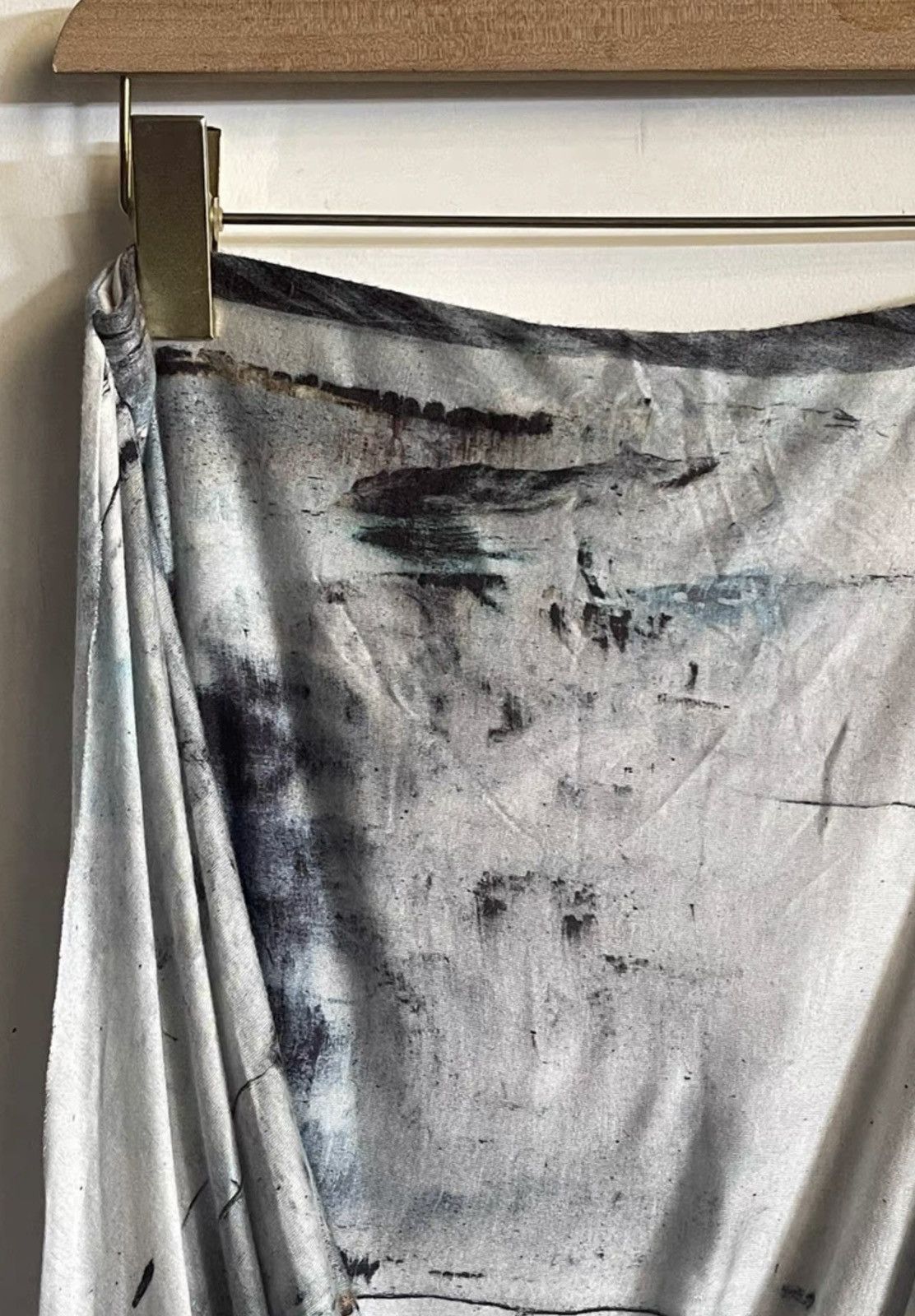 Helmut Lang Helmut Lang | Ink Painting Maxi Skirt Size M / US 6-8 / IT 42-44 - 2 Thumbnail