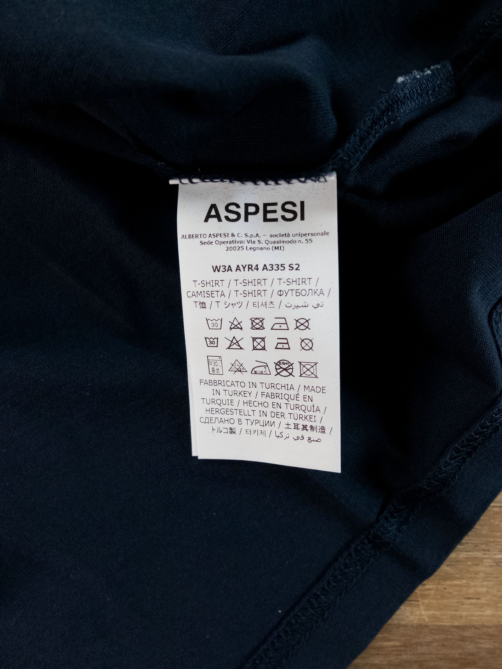 Aspesi ASPESI Hai Sempre solid navy blue t-shirt Large Size US L / EU 52-54 / 3 - 5 Thumbnail