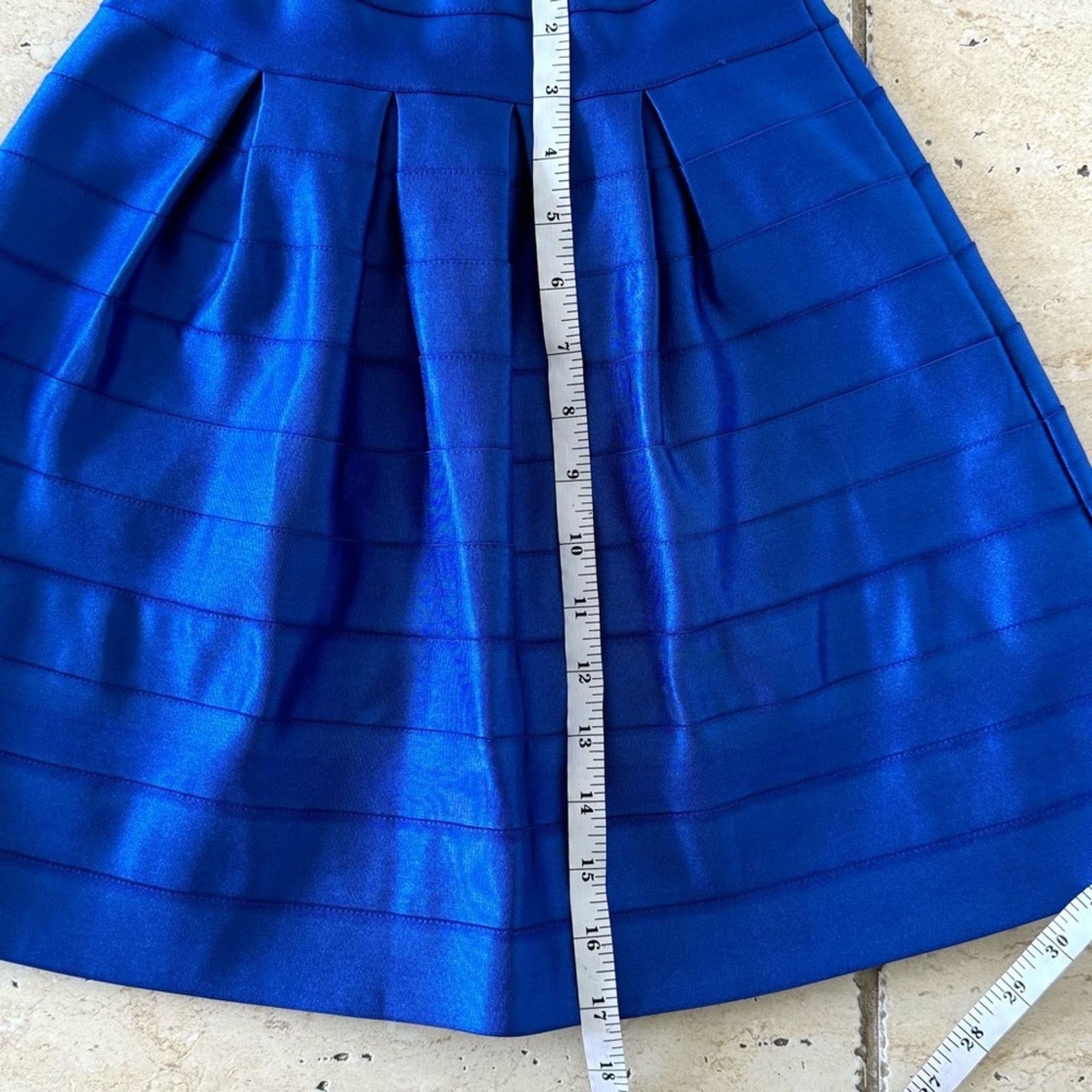 WOW Couture WOW COUTURE Blue Skirt, Size S Size 26" / US 2 / IT 38 - 8 Thumbnail