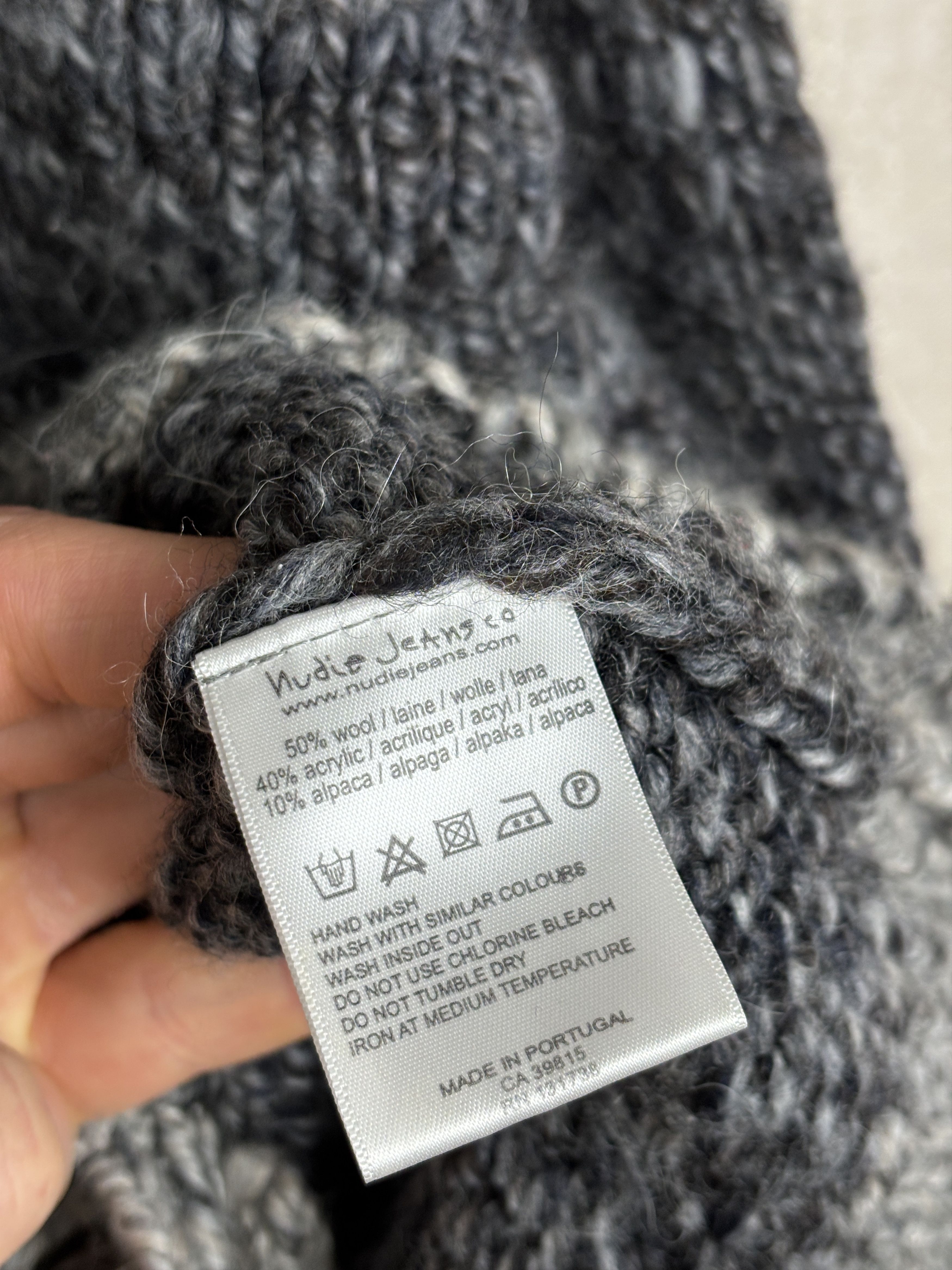 Nudie Jeans Nudie Jeans Knit Cardigan Sweater Shawl Collar Wool Blend Size US XL / EU 56 / 4 - 12 Thumbnail