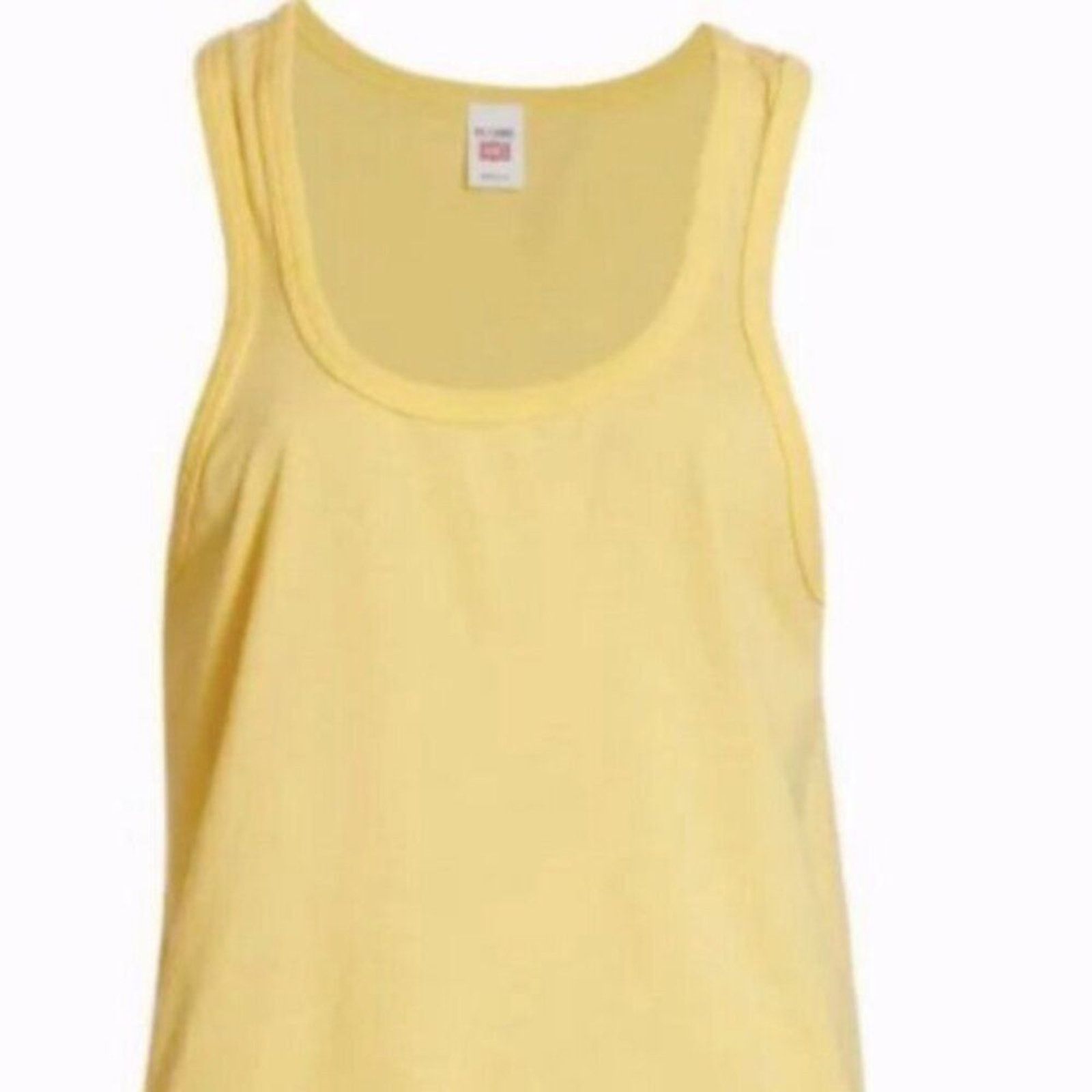 RE/DONE Redone Relaxed Cotton Beach Tank Yellow M Size M / US 6-8 / IT 42-44 - 2 Thumbnail