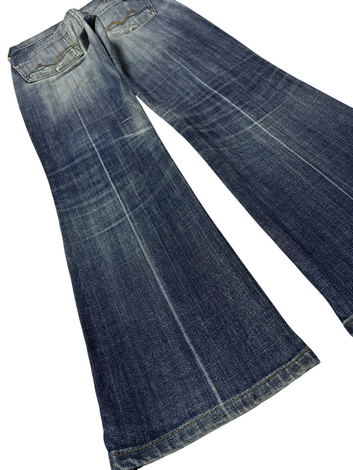 7 For All Mankind Vtg 7 For All Mankind Bootcut Flared Distressed Jeans Size 26" / US 2 / IT 38 - 6 Thumbnail