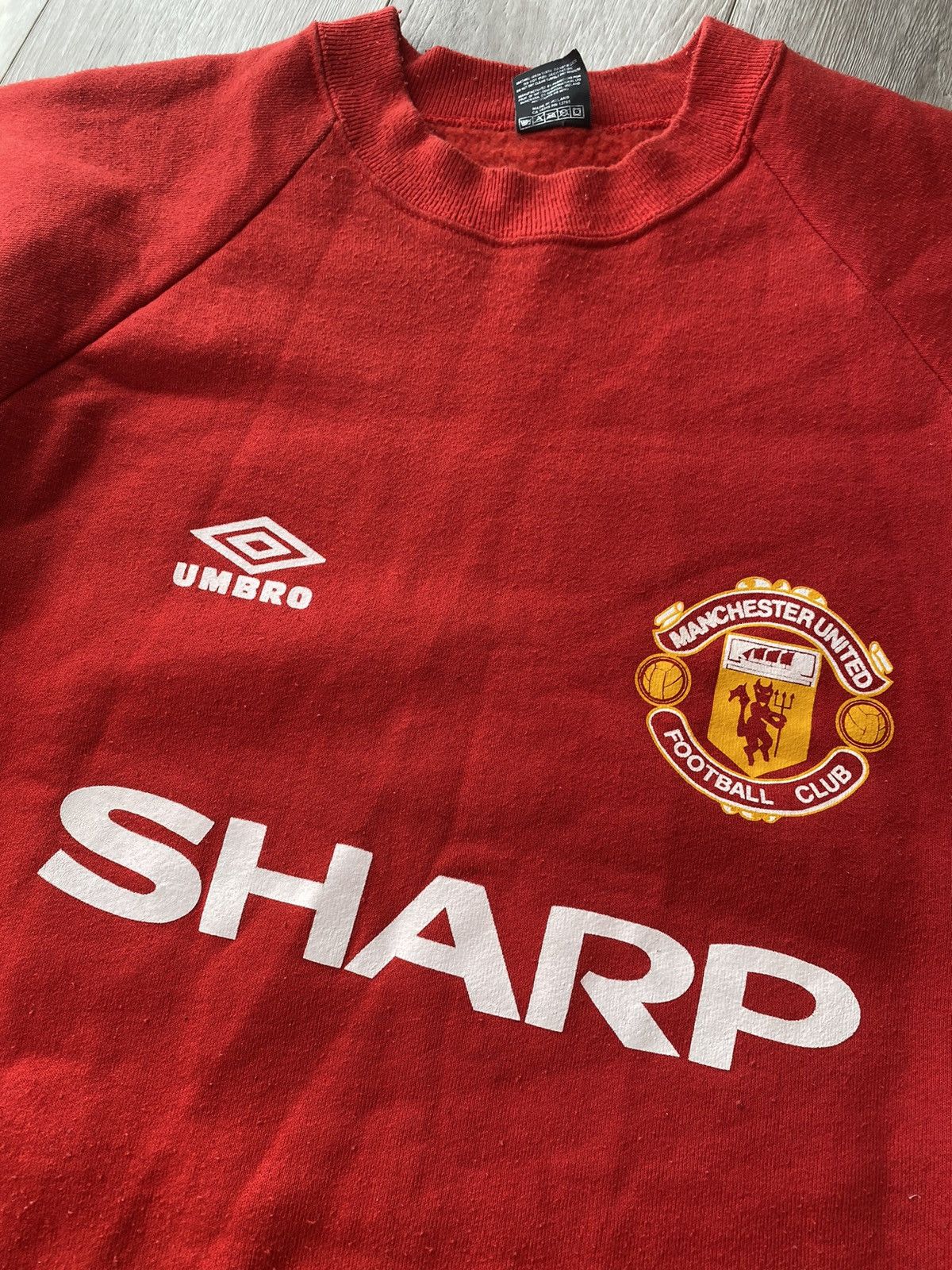Vintage Vintage Manchester United Sweatshirt 90s like sharp Size US XL / EU 56 / 4 - 4 Thumbnail