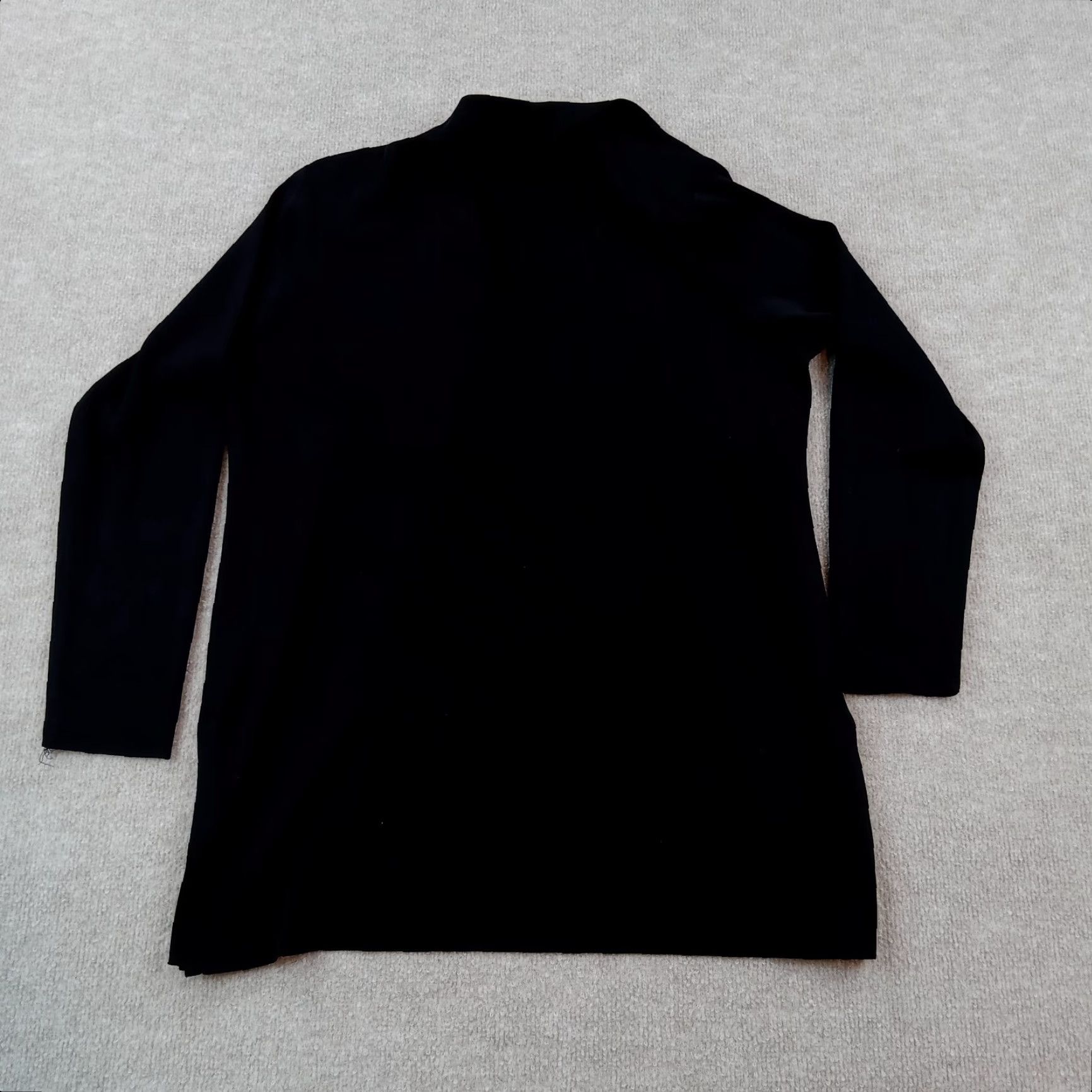 Vintage Exclusively Misook Open Front Knit Flowy Cardigan Sweater Womens Large Black Size L / US 10 / IT 46 - 6 Thumbnail