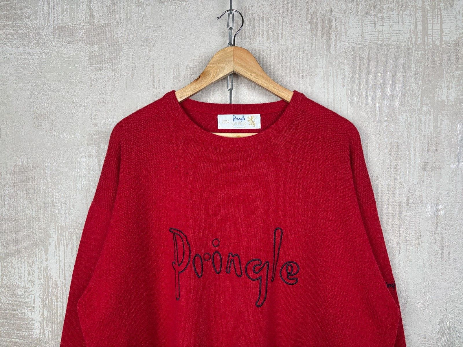 Pringle Of Scotland Vintage Pringle Sports Made Scotland Wool Crew Neck Sweater Size US XL / EU 56 / 4 - 3 Thumbnail