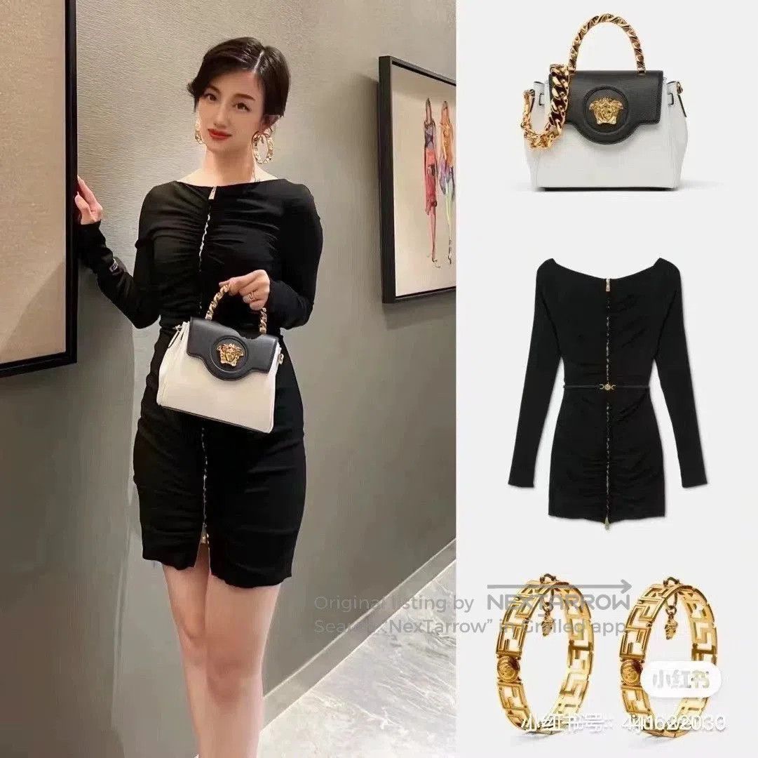 Versace versace little black dress for women. Size US 40 / EU 56 - 4 Thumbnail
