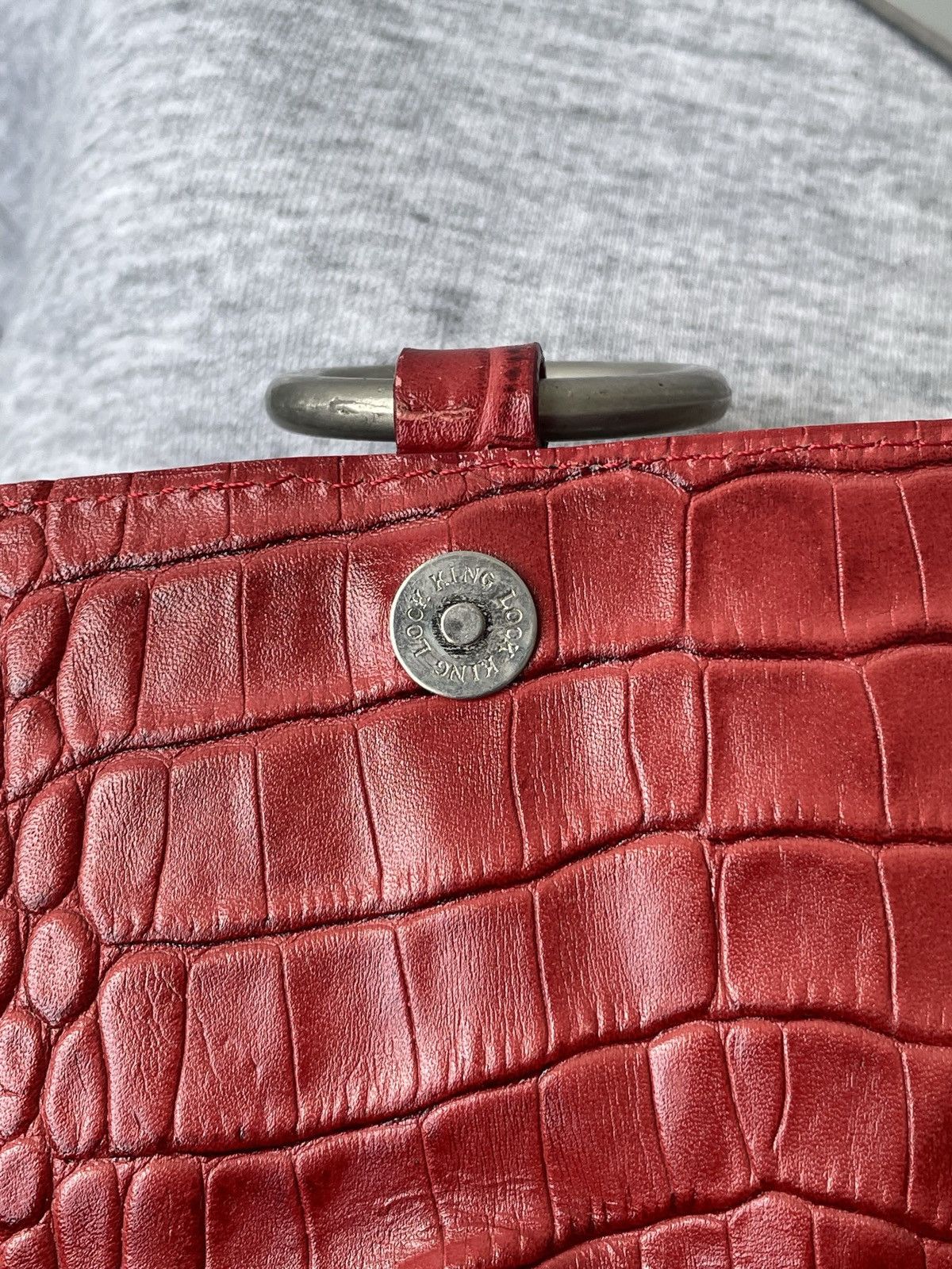 Dolce & Gabbana Dolce&Gabbana Vintage Y2k Red Leather Hand Bag Luxury Size ONE SIZE - 8 Thumbnail