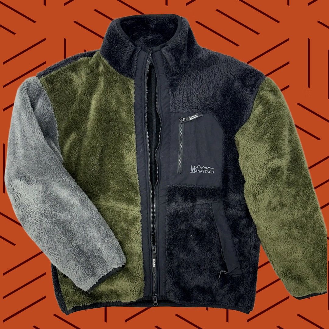 Manastash Manastash Bigfoot Fleece Jacket Green Men’s Medium Size US M / EU 48-50 / 2 - 1 Thumbnail