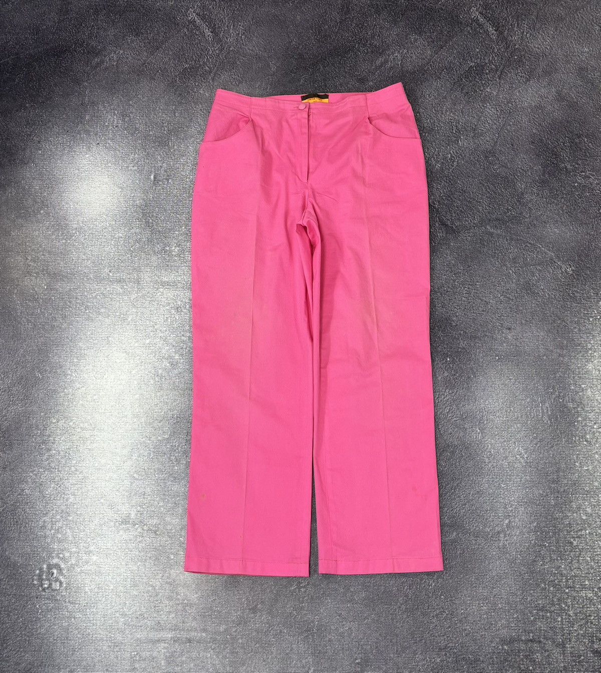 Davide Cenci Vintage Davide Cenci Women’s Luxury Pink Wide-Leg Pants Size 30" / US 8 / IT 44 - 1 Thumbnail