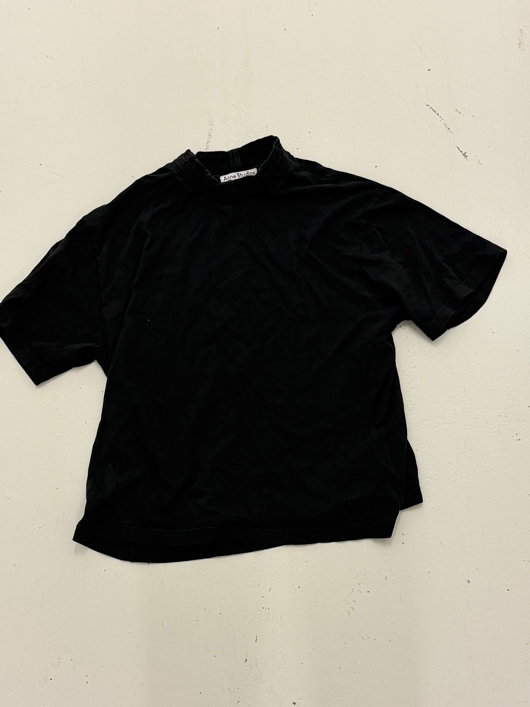 Acne Studios Elco Chain Rib Oversized L T-Shirt in Faded Gray/Black Size US L / EU 52-54 / 3 - 2 Thumbnail