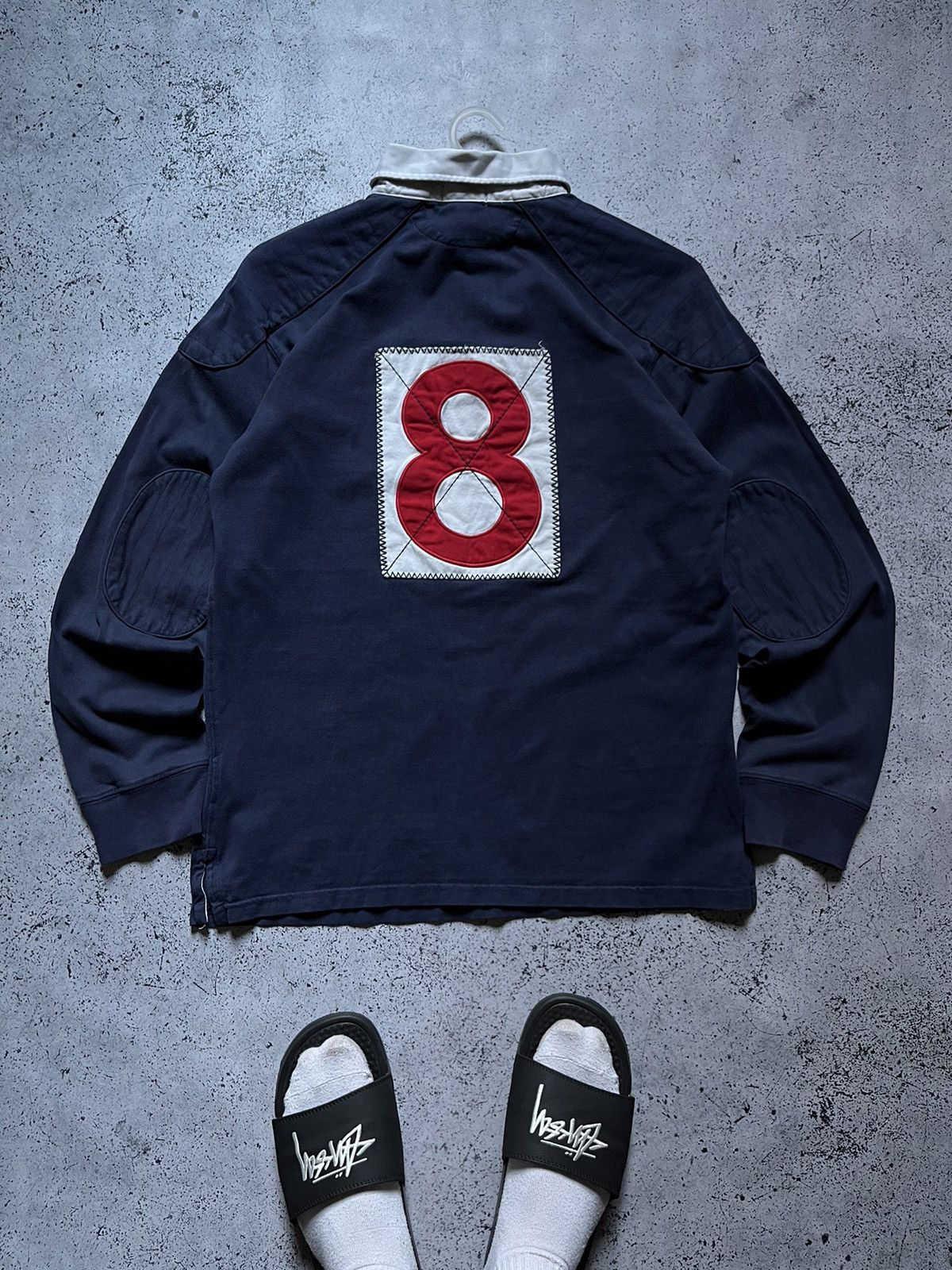 Polo Ralph Lauren × Vintage Vintage Polo Ralph Lauren Rugby Polo Sweatshirt Big Logo Y2K Size US S / EU 44-46 / 1 - 1 Thumbnail
