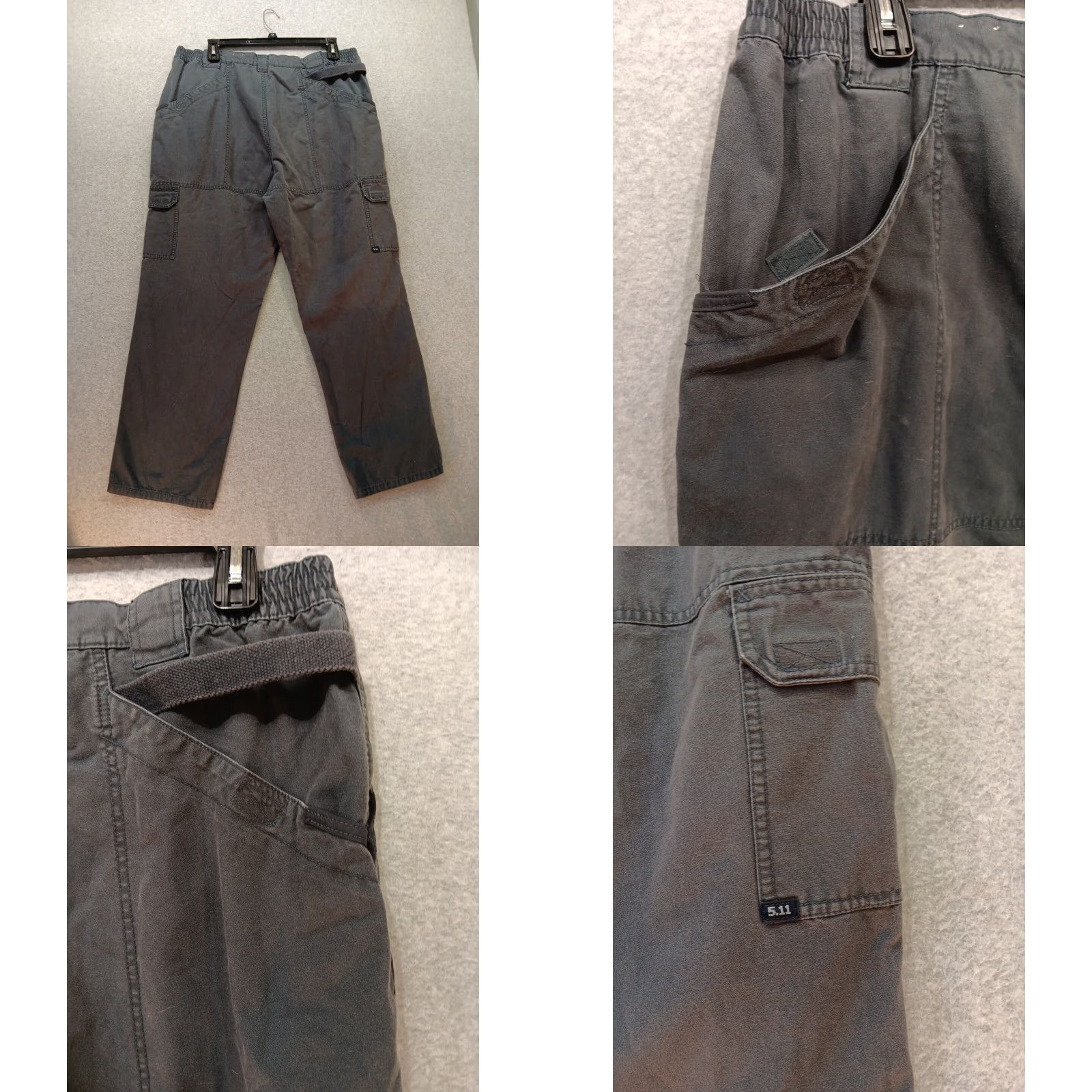 Vintage VINTAGE 511 Tactical Pants Men 42x32 Black Cargo Pants 5.11 Tactical 42 Regular Canvas Cotton Cargo Pocket Straight Leg GUC Size US 42 / EU 58 - 10 Thumbnail