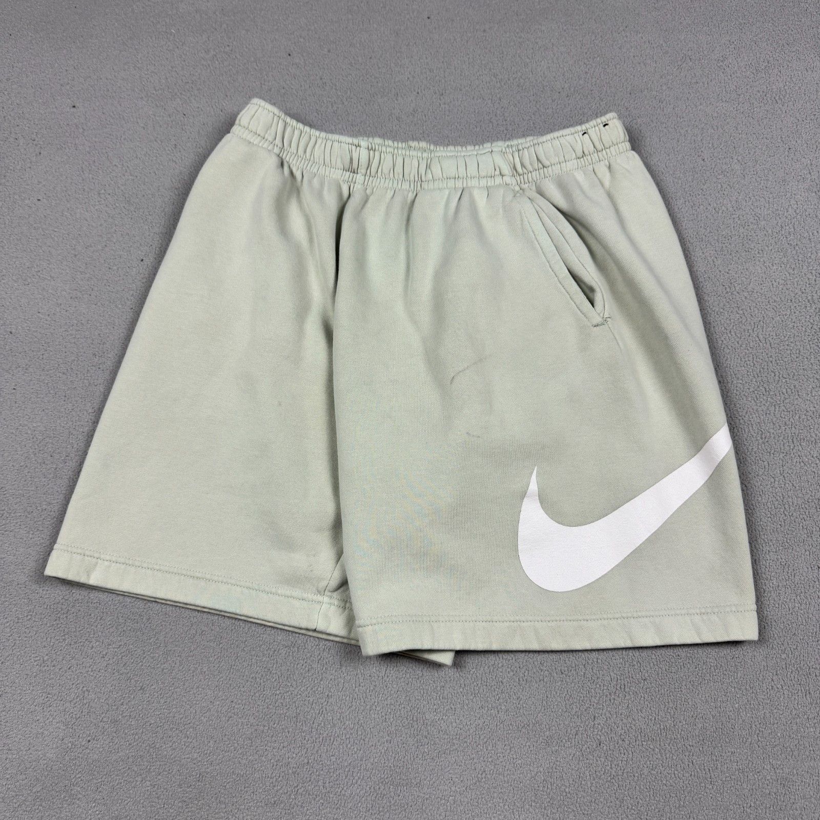 Nike Nike Club Fleece Shorts Big Swoosh Logo Cream Beige L Size US 34 / EU 50 - 1 Thumbnail