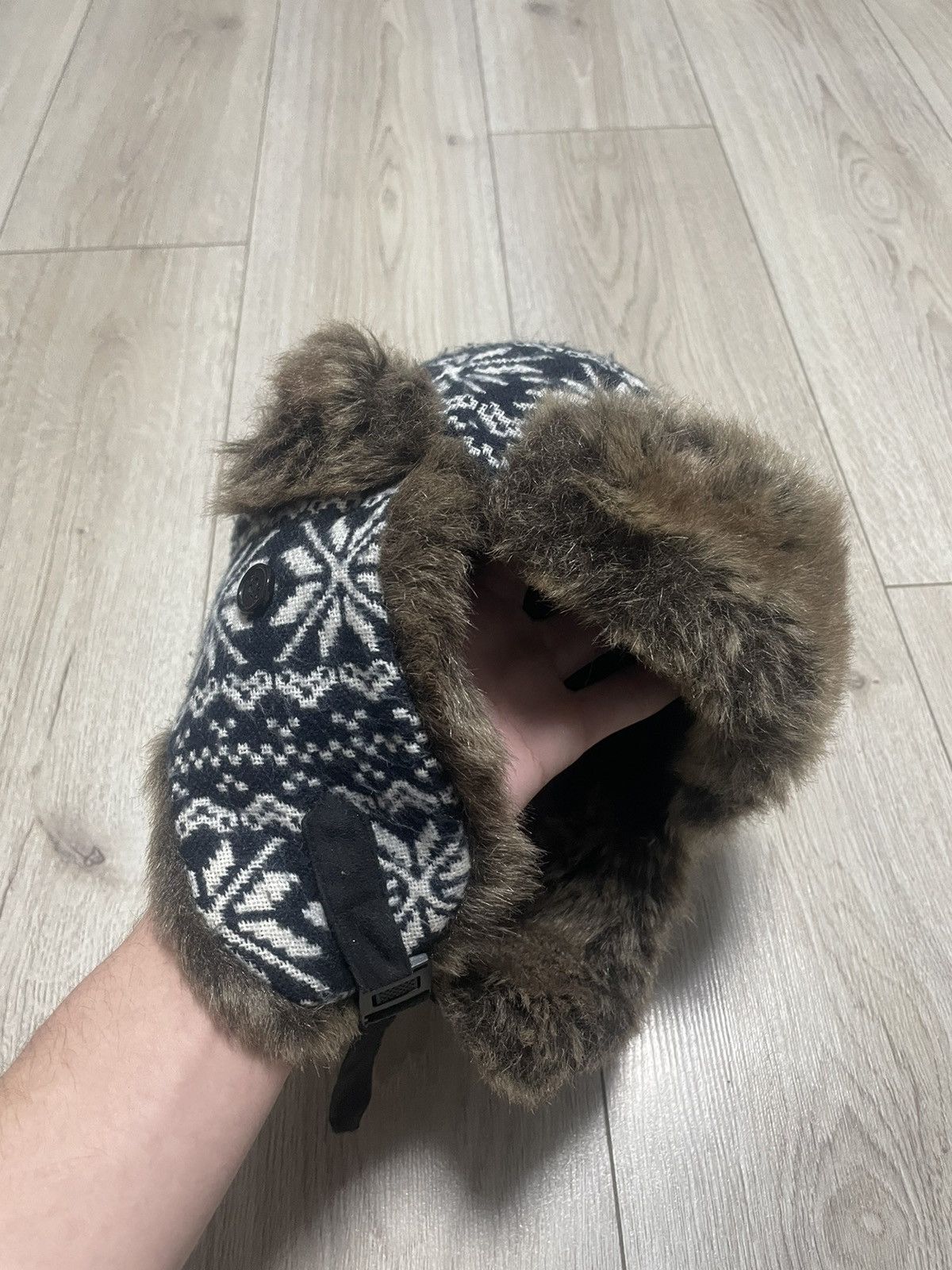Japanese Brand × Vintage Y2K Faux Fur Ushanka Ornament Vintage Fuzzy Warm Trapper Hat Size ONE SIZE - 2 Thumbnail