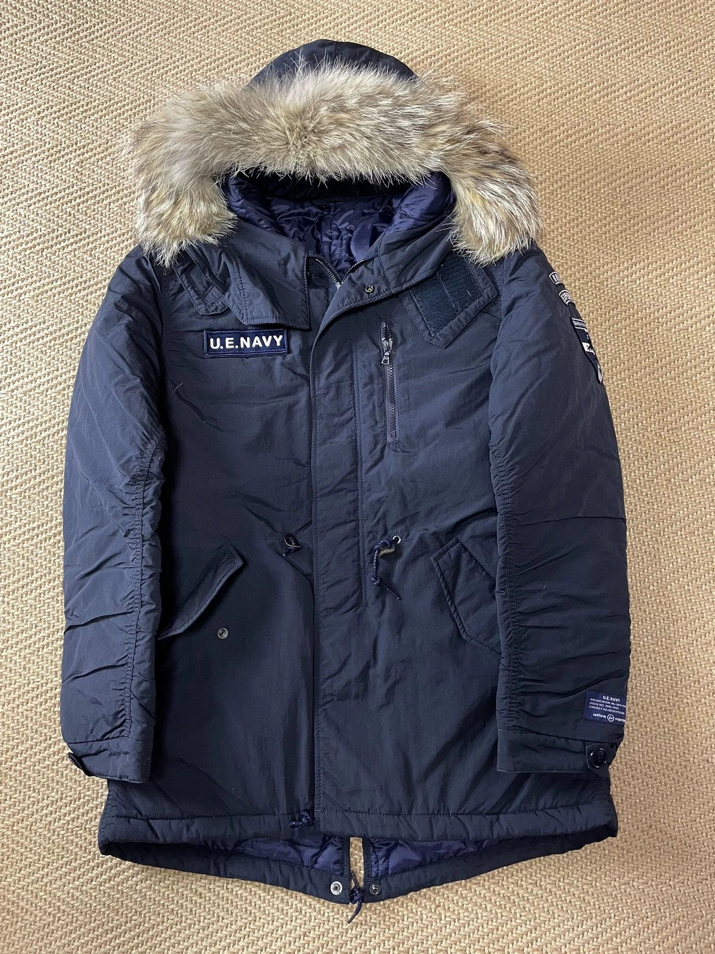uniform experiment UE 5-Star Collar Padded Mods Coat Navy M Like New Size US M / EU 48-50 / 2 - 1 Thumbnail