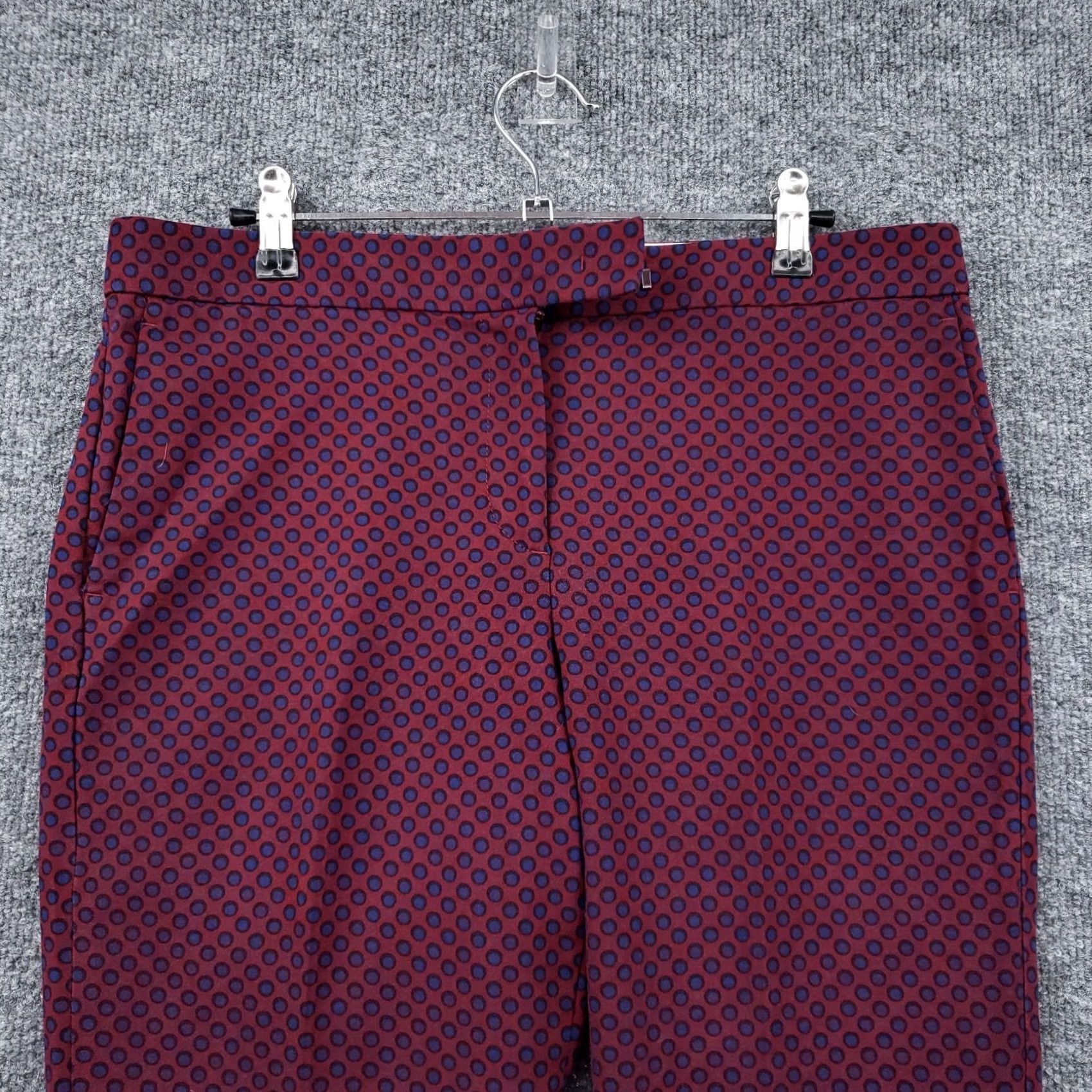 Ann Taylor Ann Taylor Pants Womens 8P Petites Red Capri Mid Rise Polka Dots Fit Capris Size 30" / US 8 / IT 44 - 4 Thumbnail