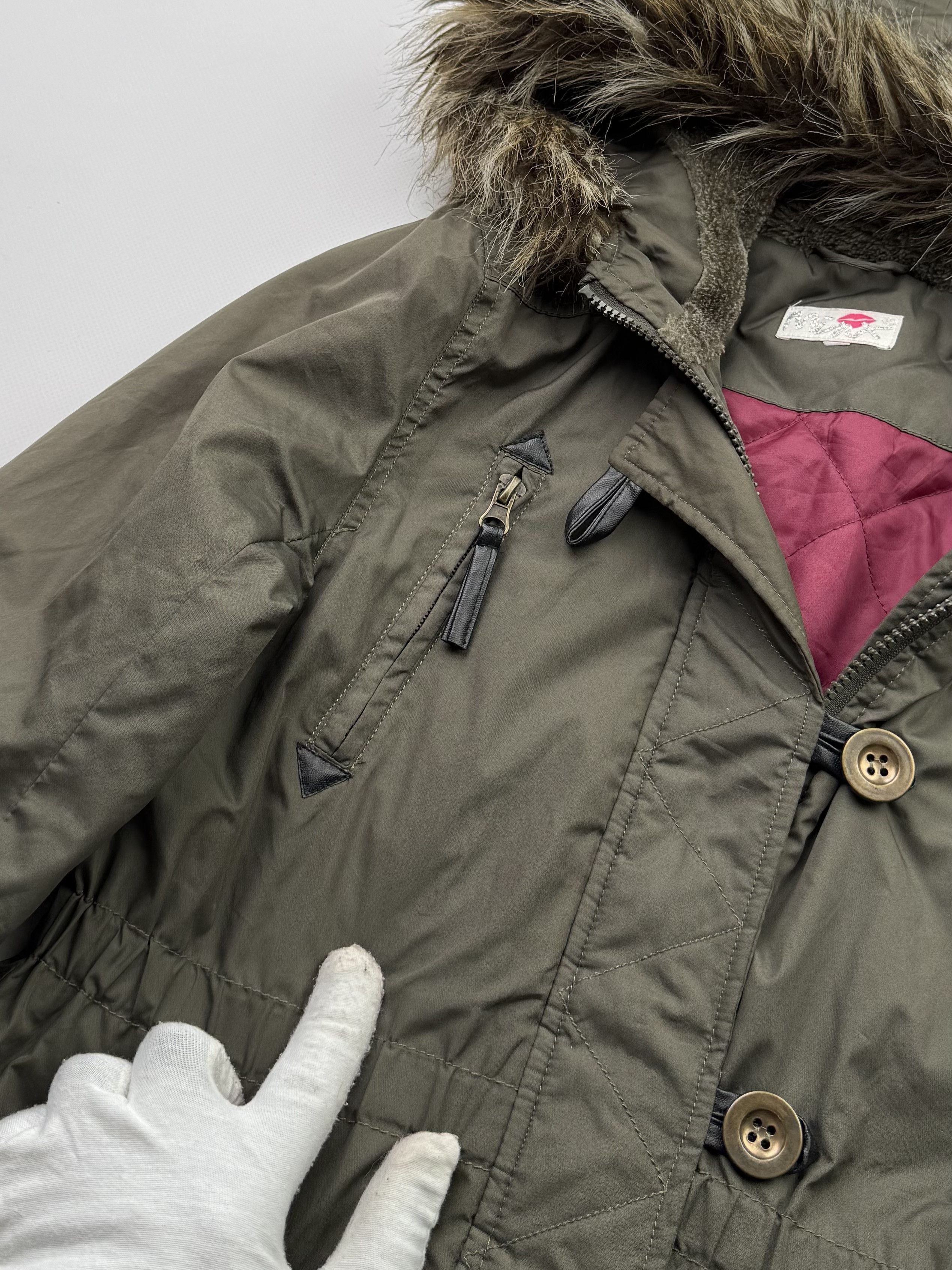 Japanese Brand Vintage Faux Fur Hood Jacket B765(V98)E2 Size XS / US 0-2 / IT 36-38 - 6 Thumbnail