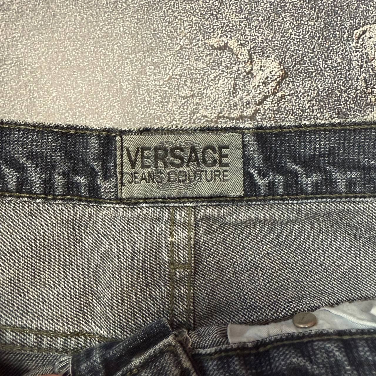 Versace Jeans Couture Vintage Versace Couture Grey Denim Jeans Size US 32 / EU 48 - 9 Thumbnail