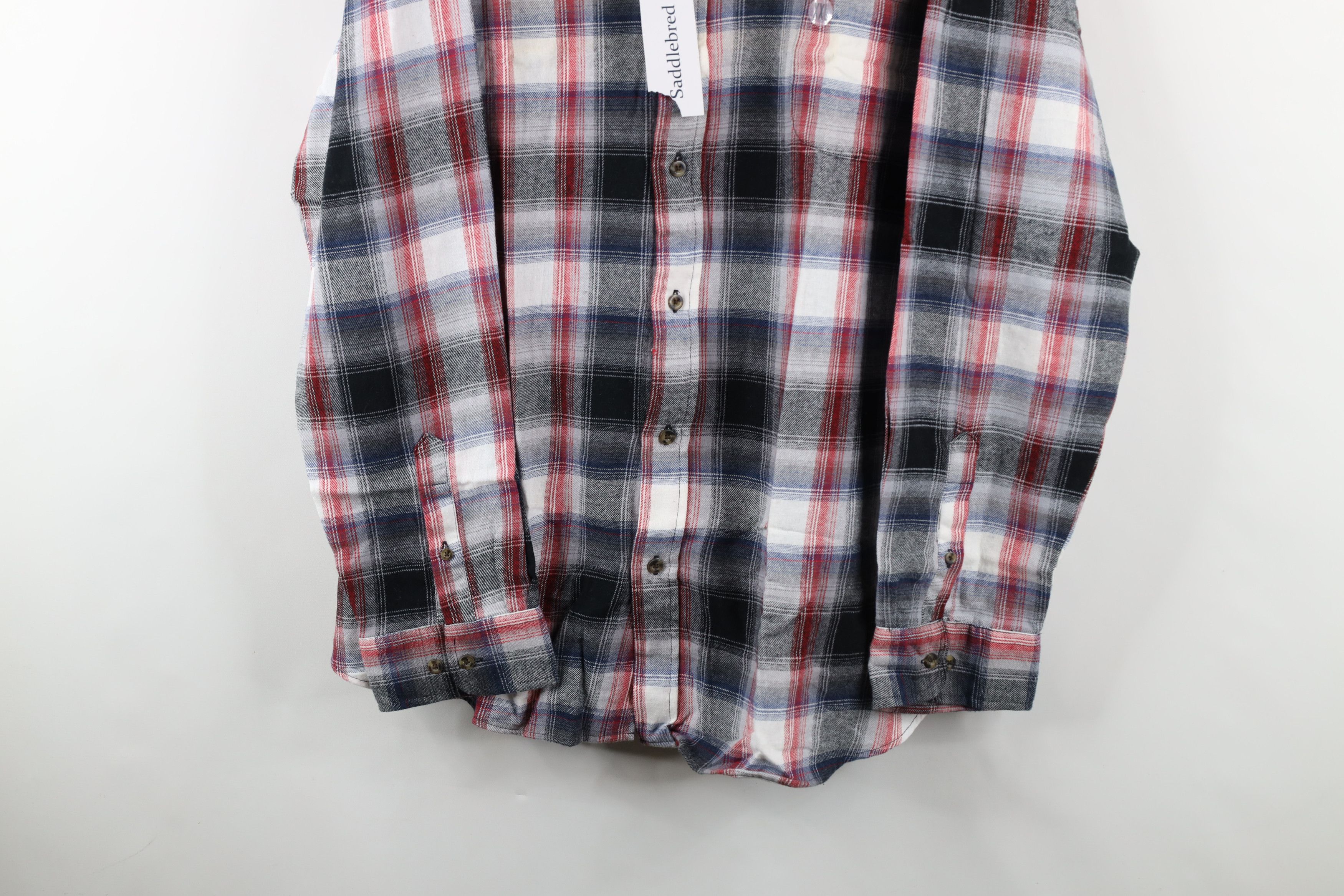 Vintage Deadstock Vintage Y2K Fit Flannel Collared Button Down Shirt Size US XXL / EU 58 / 5 - 3 Thumbnail