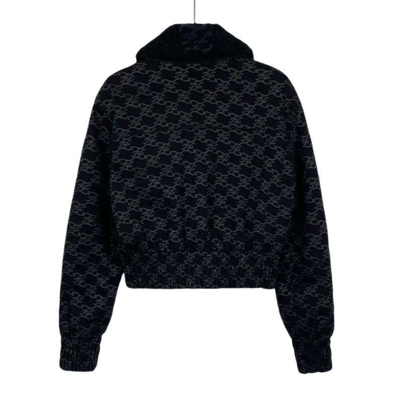 Fendi Fendi Black Logo ZipUp Jacket Size US S / EU 44-46 / 1 - 2 Thumbnail