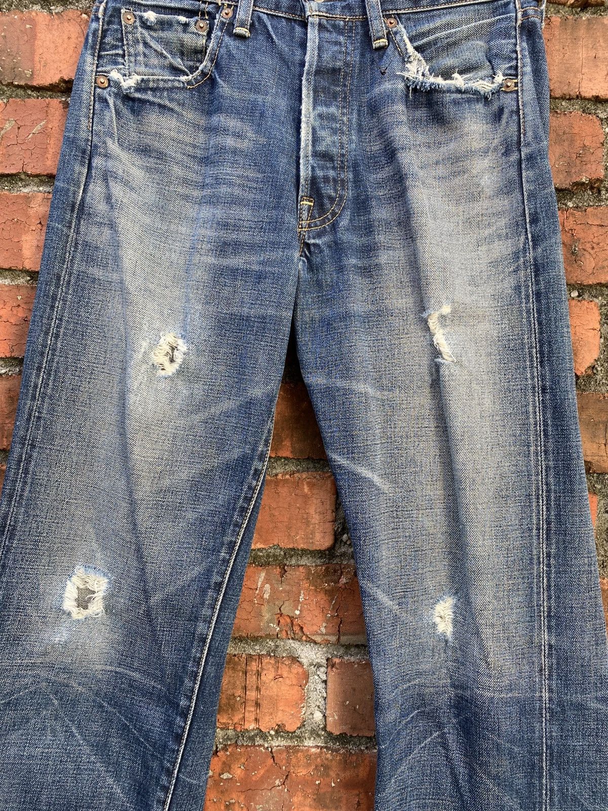 Levi's Vintage Clothing W30x29.5 Vintage levi's 501 redline big E made in JAPAN Size US 30 / EU 46 - 4 Thumbnail