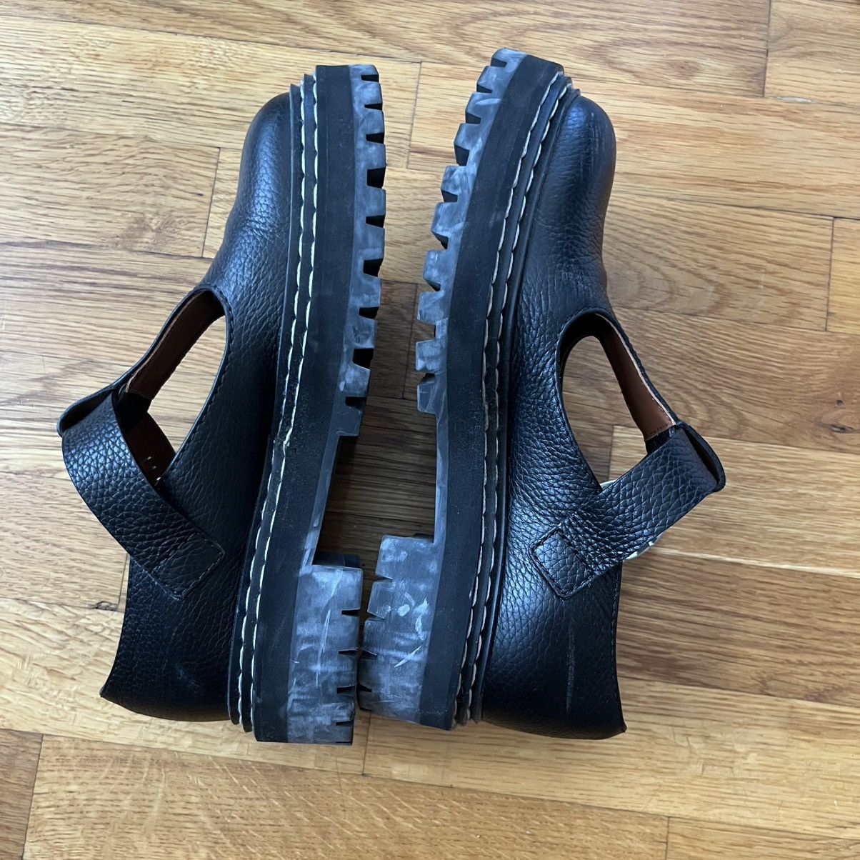 Proenza Schouler Proenza Schouler Mary Jane Oxfords Black Leather Size US 7 / IT 37 - 3 Thumbnail