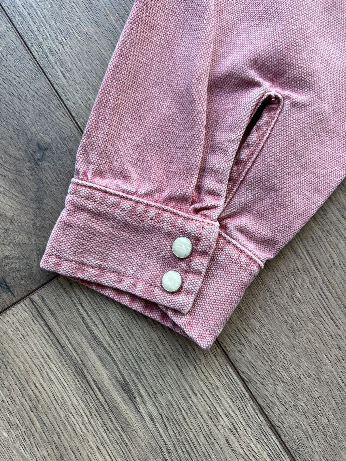Stussy Stussy Pink Washed Canvas Work Shirt Small Size US S / EU 44-46 / 1 - 11 Thumbnail