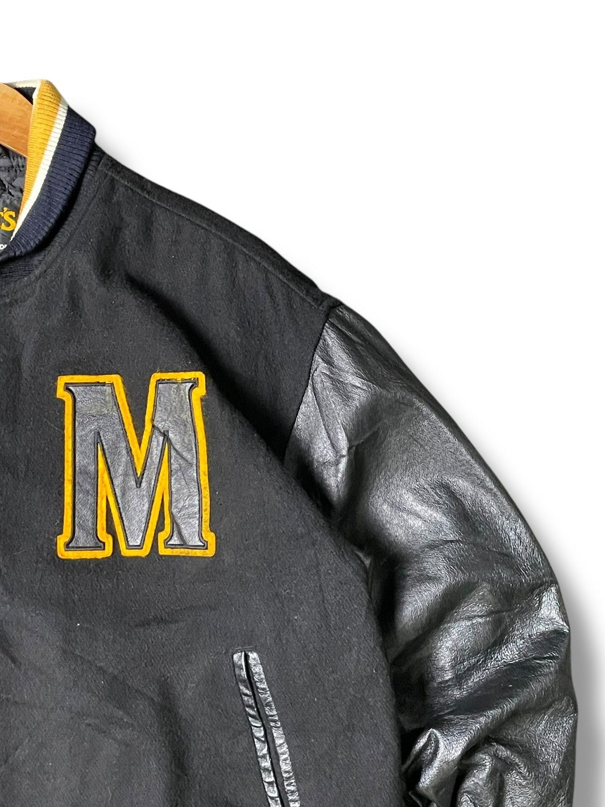 Japanese Brand Suntory Malt Beer Collage Embroidery Varsity Jacket (55) Size US L / EU 52-54 / 3 - 6 Thumbnail