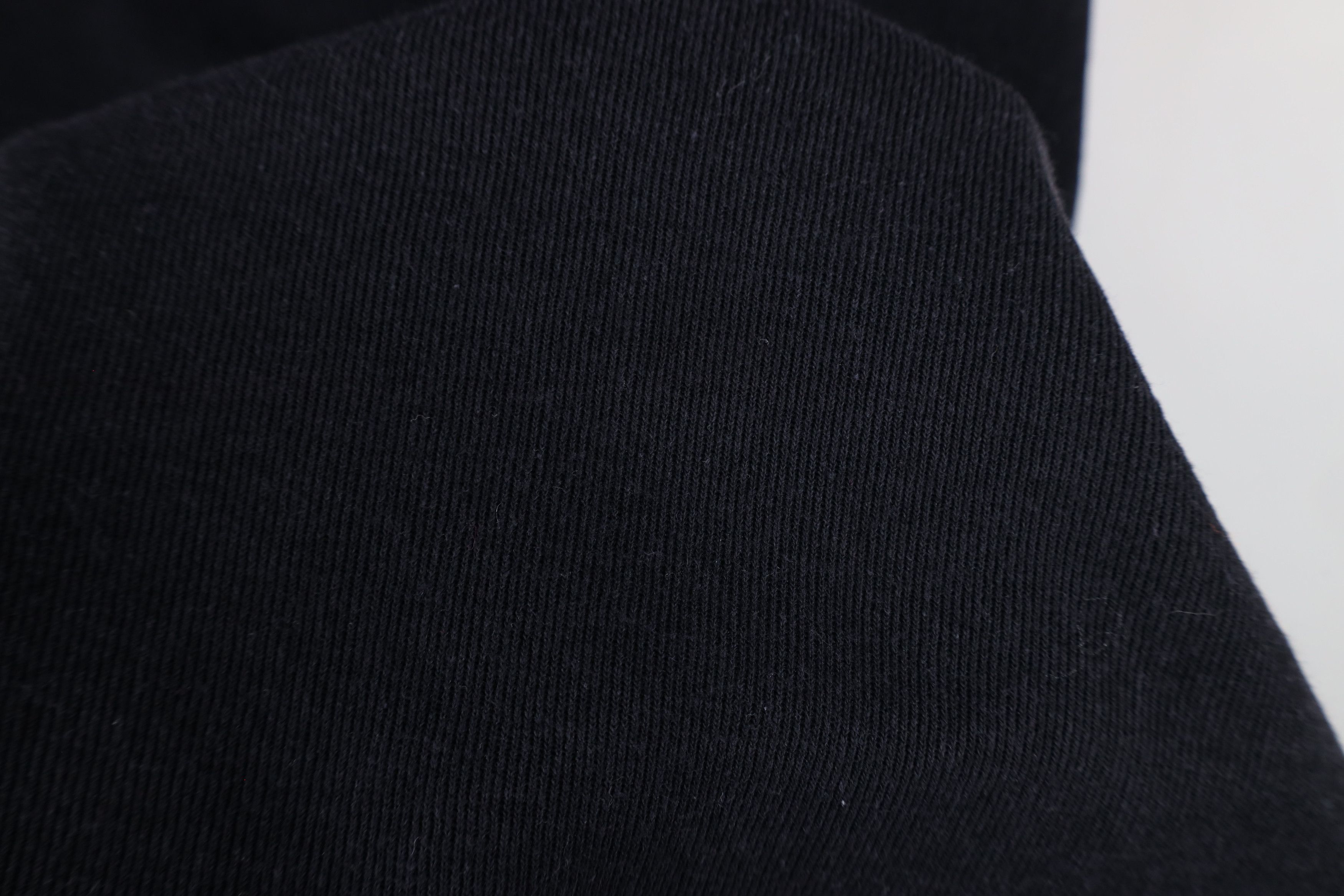 Vintage Vintage 90s Streetwear Blank Ribbed Knit T-Shirt Black USA Size M / US 6-8 / IT 42-44 - 8 Thumbnail