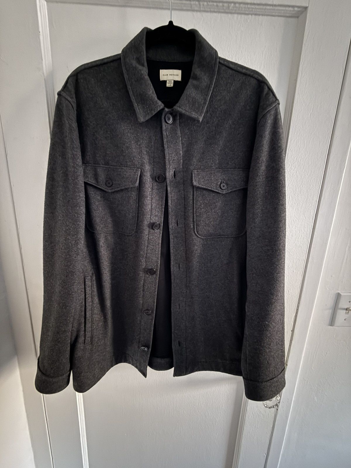 Club Monaco Charcoal wool lined Club Monaco chore jacket Size US L / EU 52-54 / 3 - 1 Thumbnail