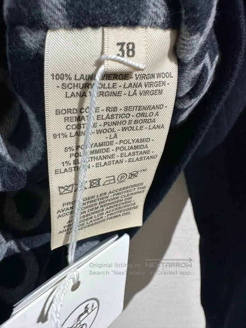 Hermes Hermes Navy Pig Nose Wool Jacket Size XS / US 0-2 / IT 36-38 - 3 Thumbnail