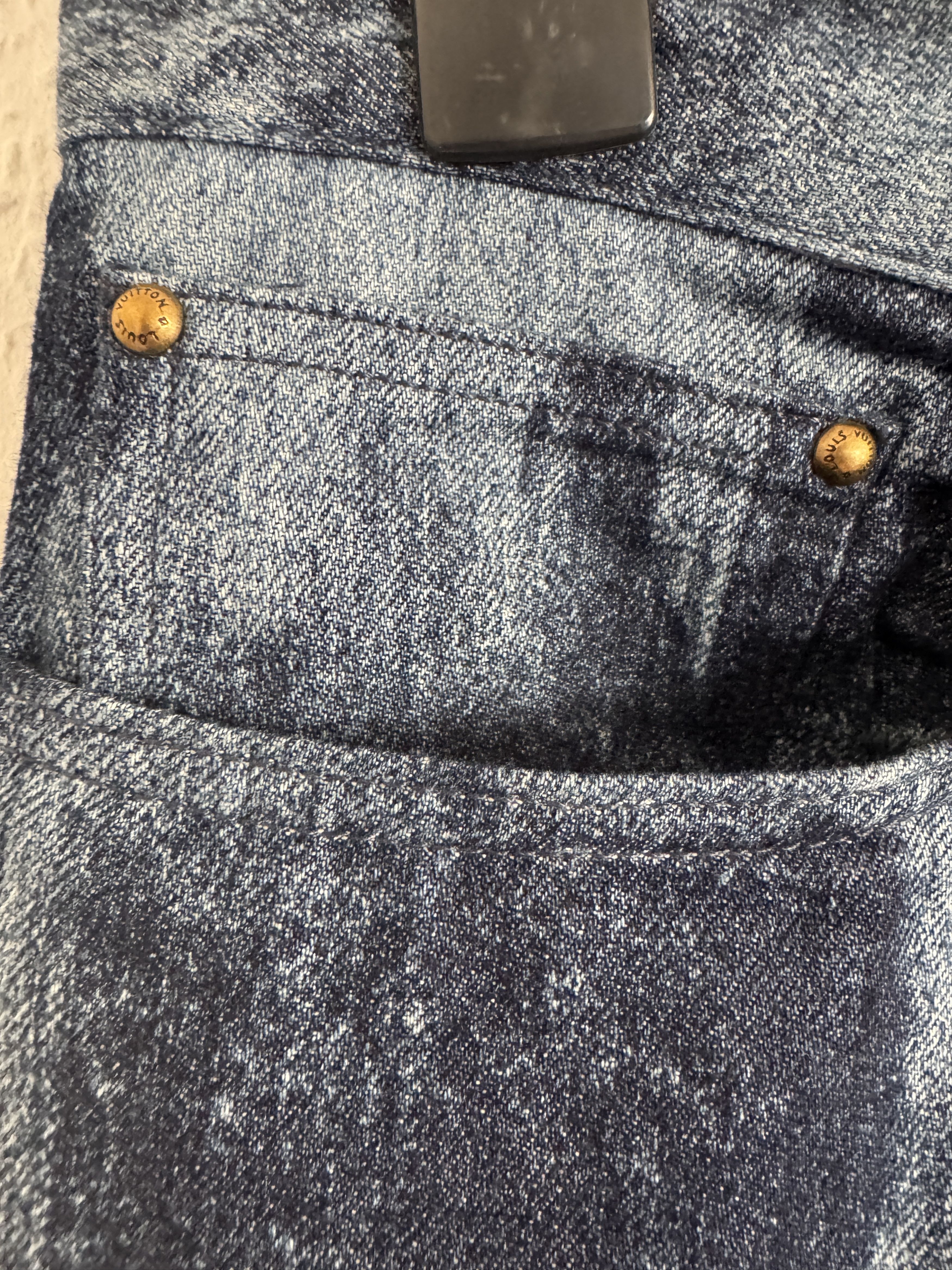 Louis Vuitton Louis Vuitton Salt Damier Print Denim Jeans Size US 36 / EU 52 - 8 Thumbnail