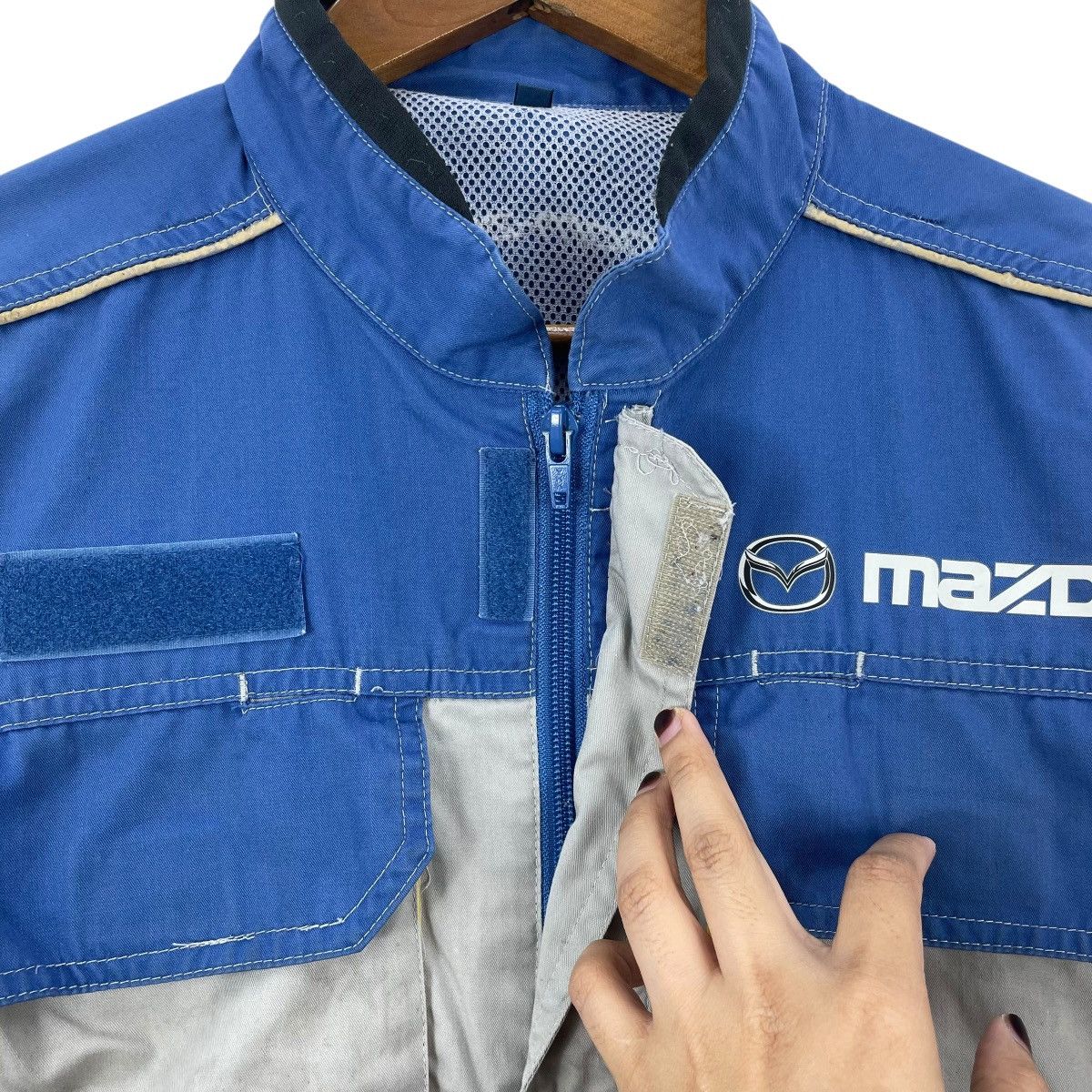 Vintage Vintage 90s Mazda Overalls Coveralls Suit Jacket Racing Team Size US 42 / EU 58 - 8 Thumbnail