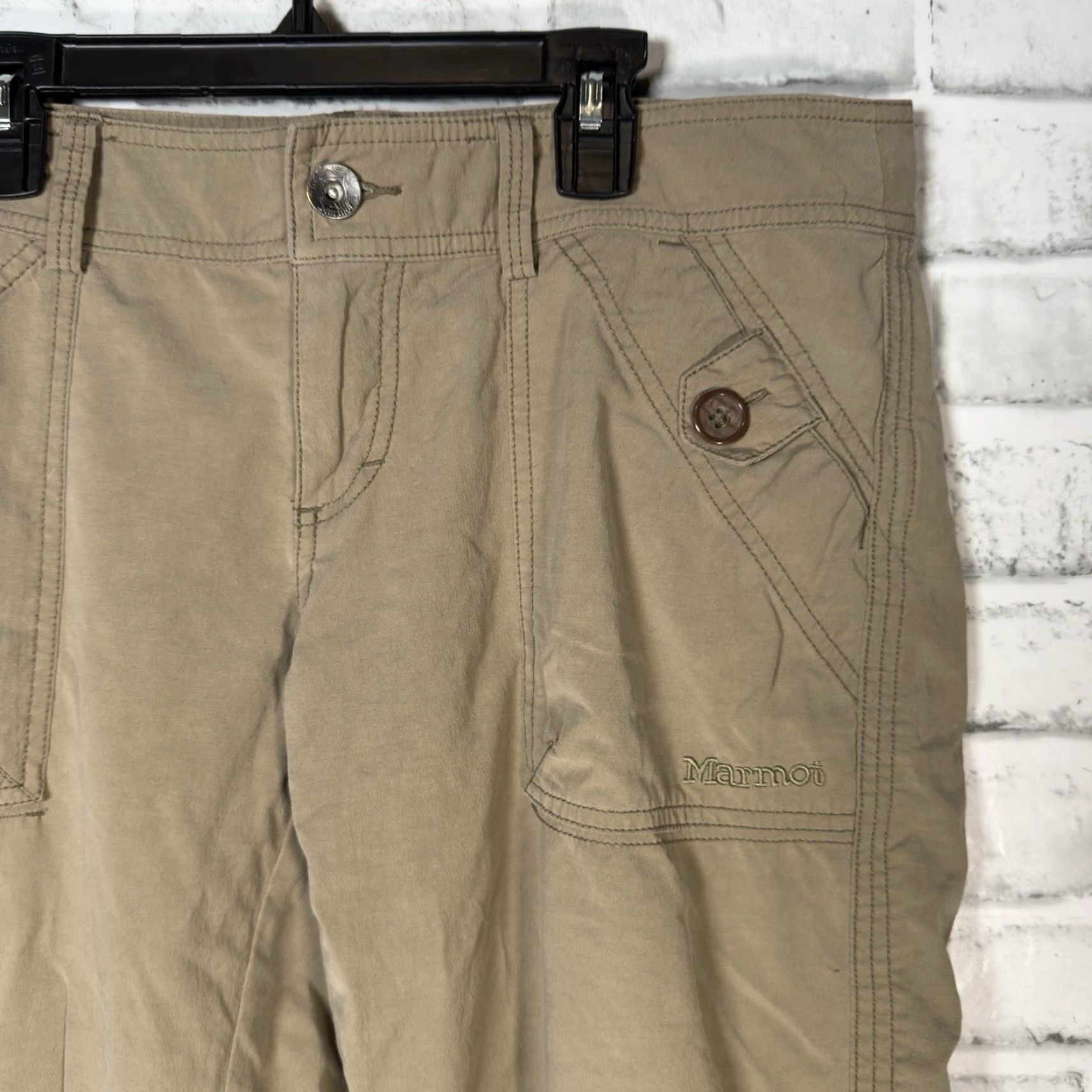 Marmot Marmot Beige Casual Hiking Pants Womens Size 10 Size 32" / US 10 / IT 46 - 2 Thumbnail