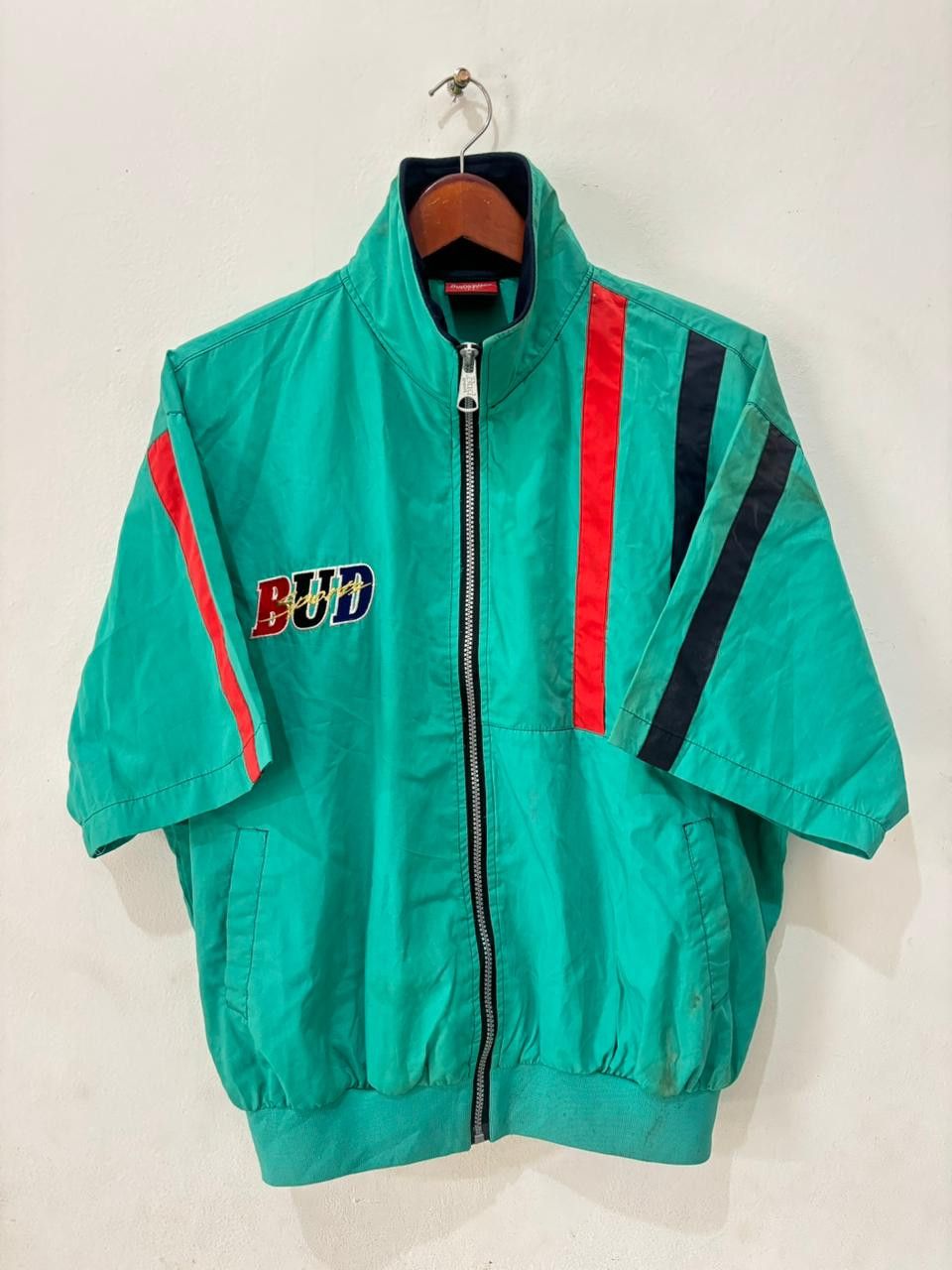 Vintage 90s rare budweiser racing sports racing jacket racing Size US XL / EU 56 / 4 - 2 Thumbnail