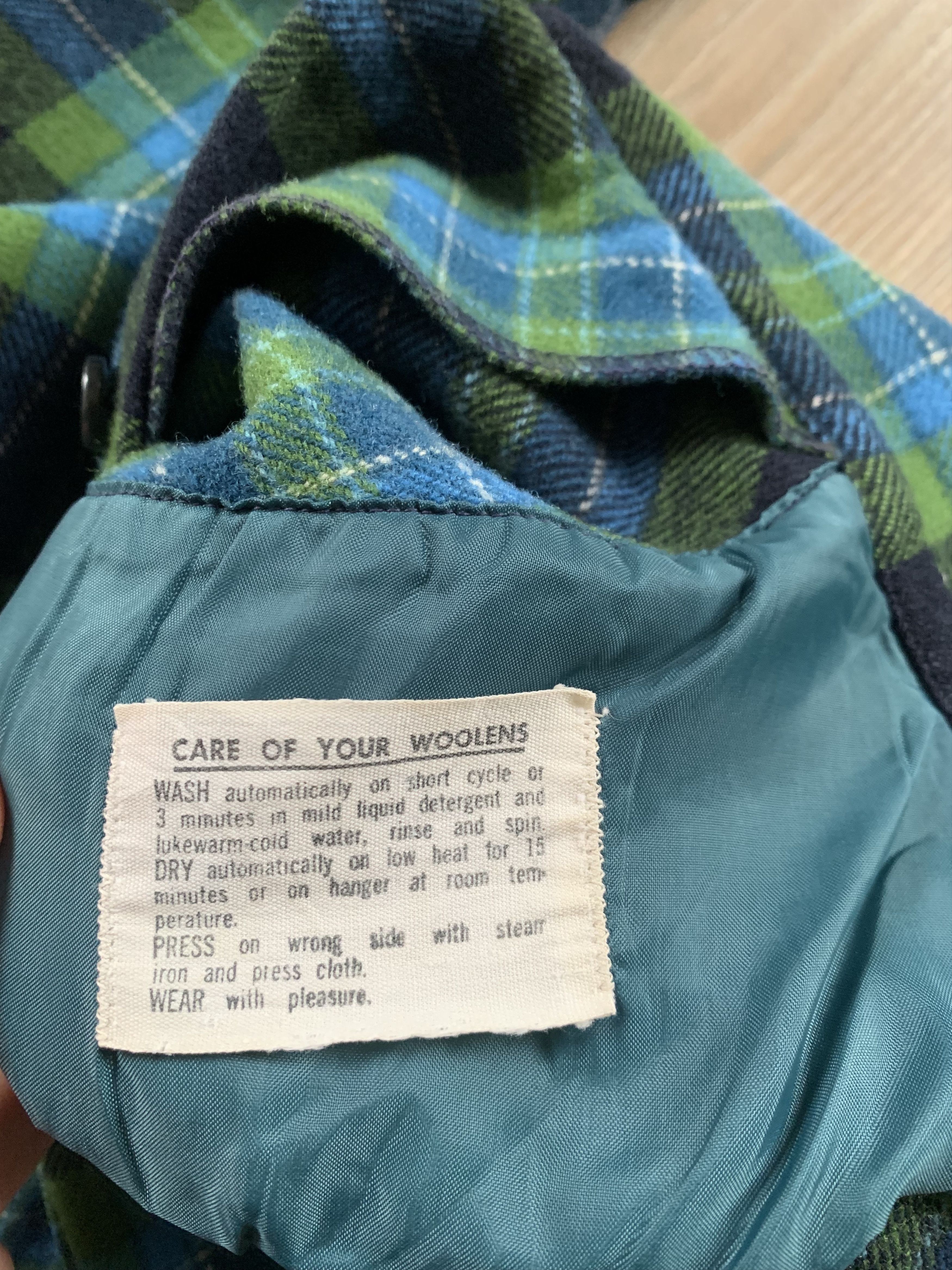 Pendleton Vintage Pendleton Wool Plaid Green Blue Shirt Jacket Size US L / EU 52-54 / 3 - 7 Thumbnail