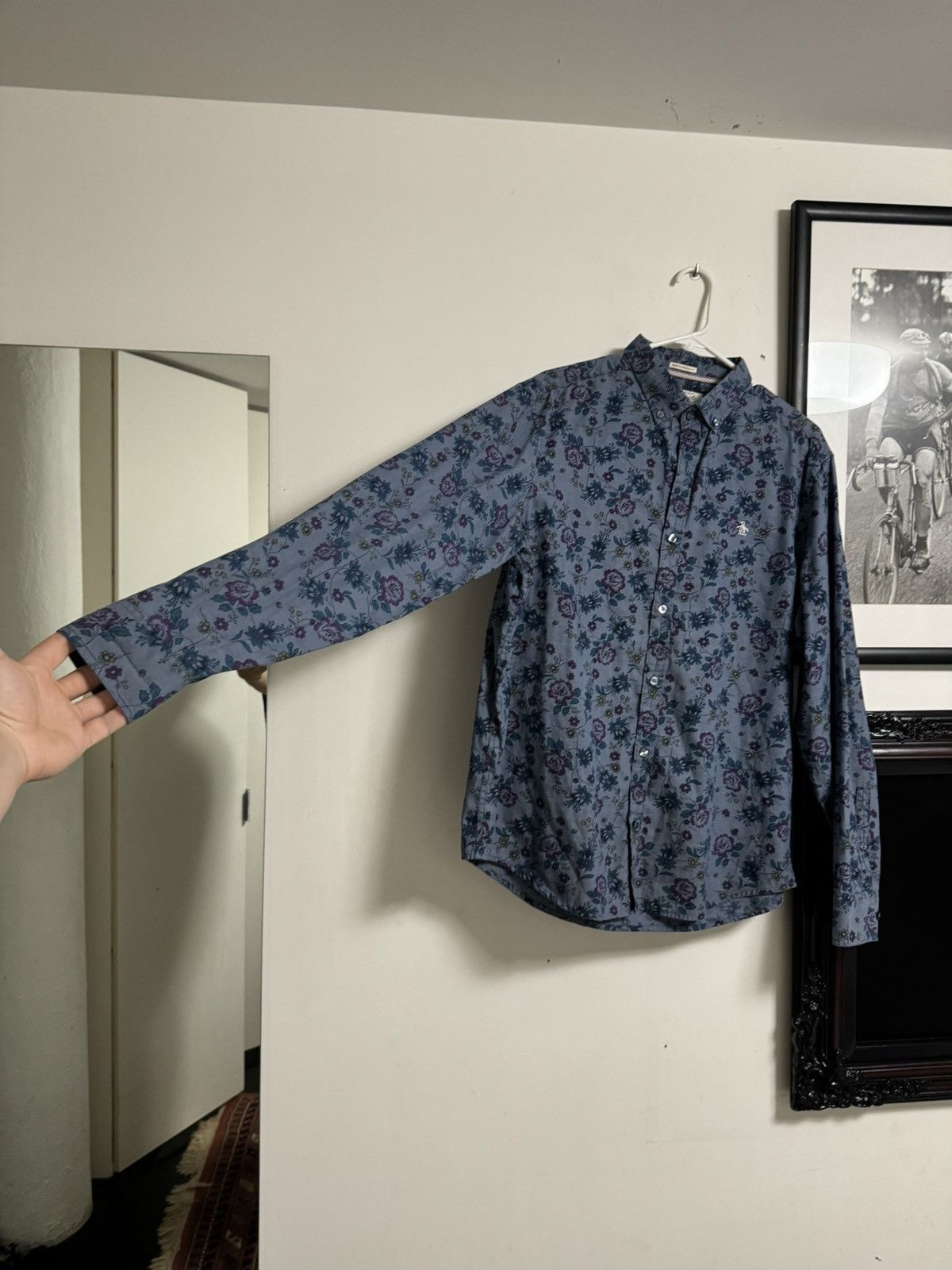 Original Penguin Vintage Penguin Floral Button Down Size US XL / EU 56 / 4 - 5 Thumbnail