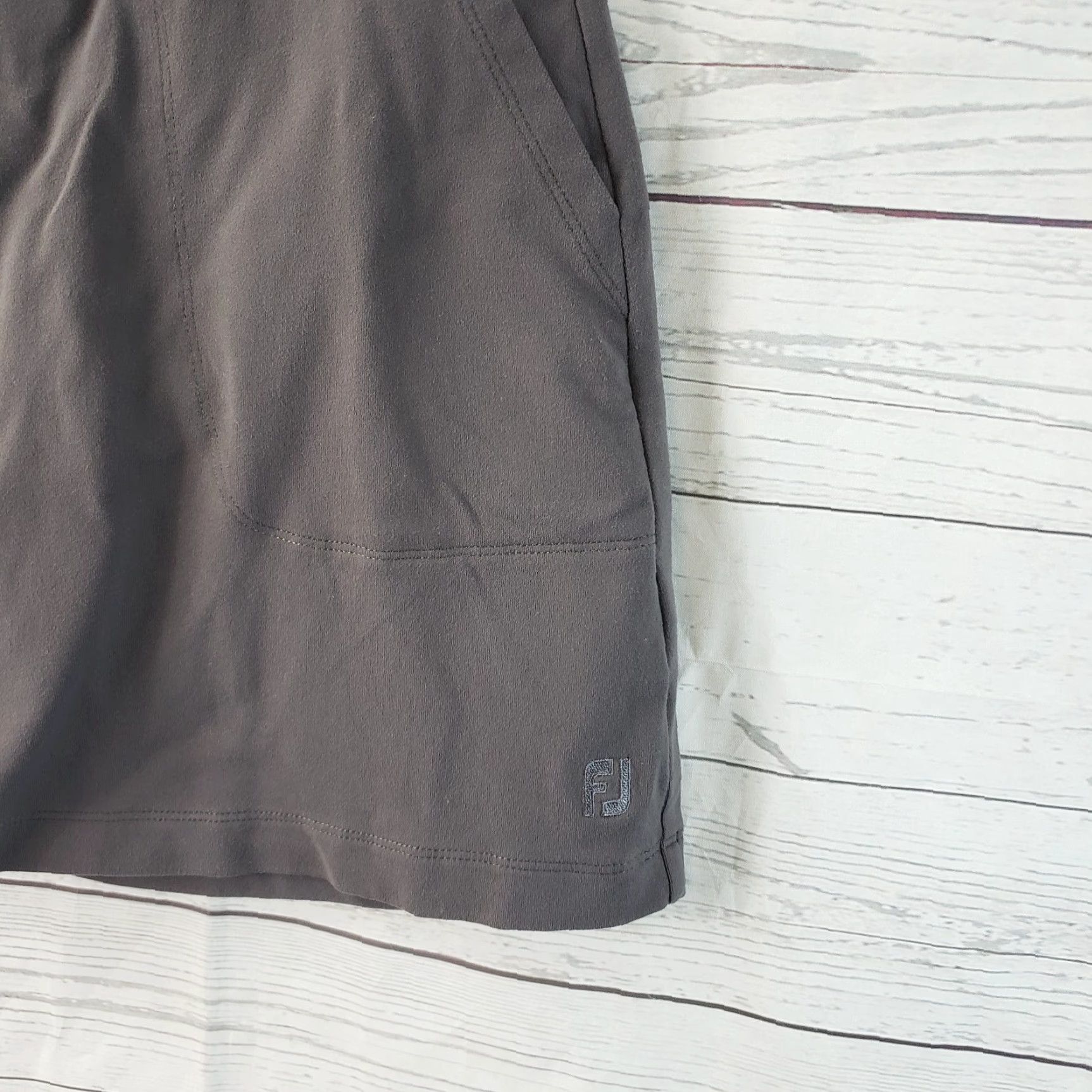 Footjoy FootJoy Skort Womens XS Solid Gray Pull On Pockets Activewear Short Nylon Spandex Women's Athletic Styled 90s? Size ONE SIZE - 2 Thumbnail