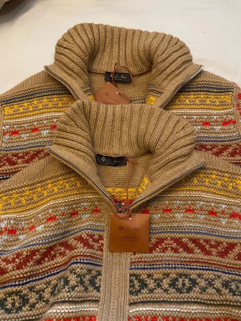 Loro Piana LoroPiana Christmas Limited Bomber Sweater. Size US M / EU 48-50 / 2 - 7 Thumbnail