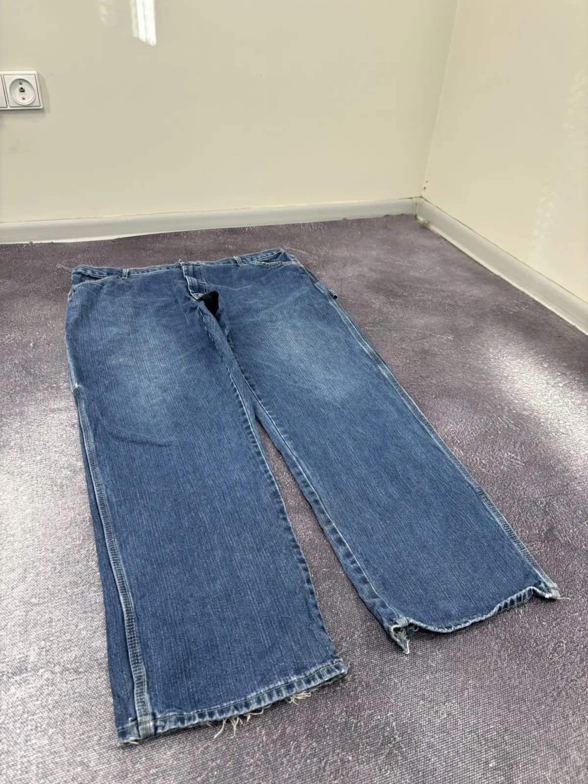 Dickies × Vintage Vintage Dickies Y2K American Faded Denim Hype Baggy Jeans Size US 42 / EU 58 - 8 Thumbnail