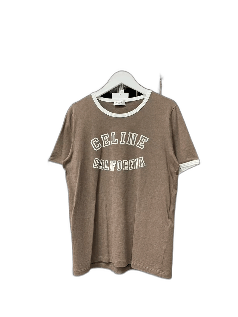 Celine Celine Short Sleeve TShirt in Brown Size US M / EU 48-50 / 2 - 1 Thumbnail