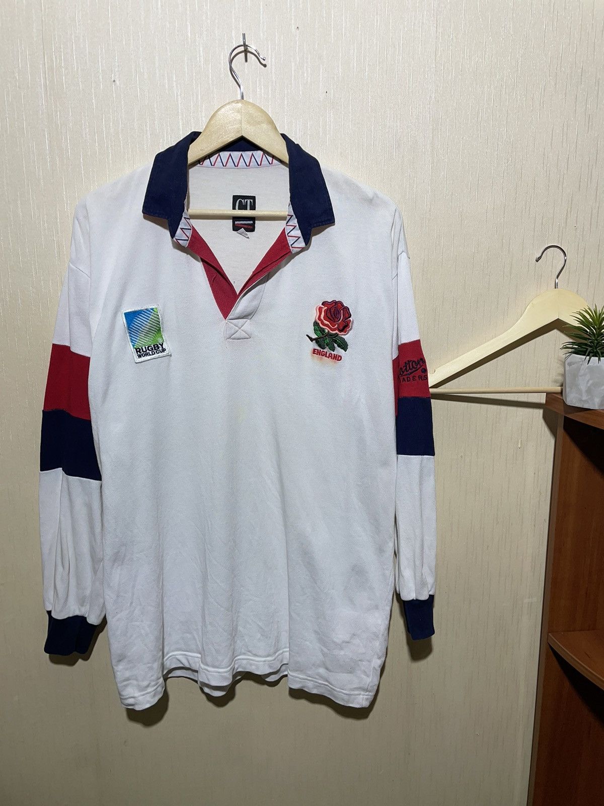 Vintage England Rugby Union World Cup 1995 vintage jersey Size US L / EU 52-54 / 3 - 1 Thumbnail