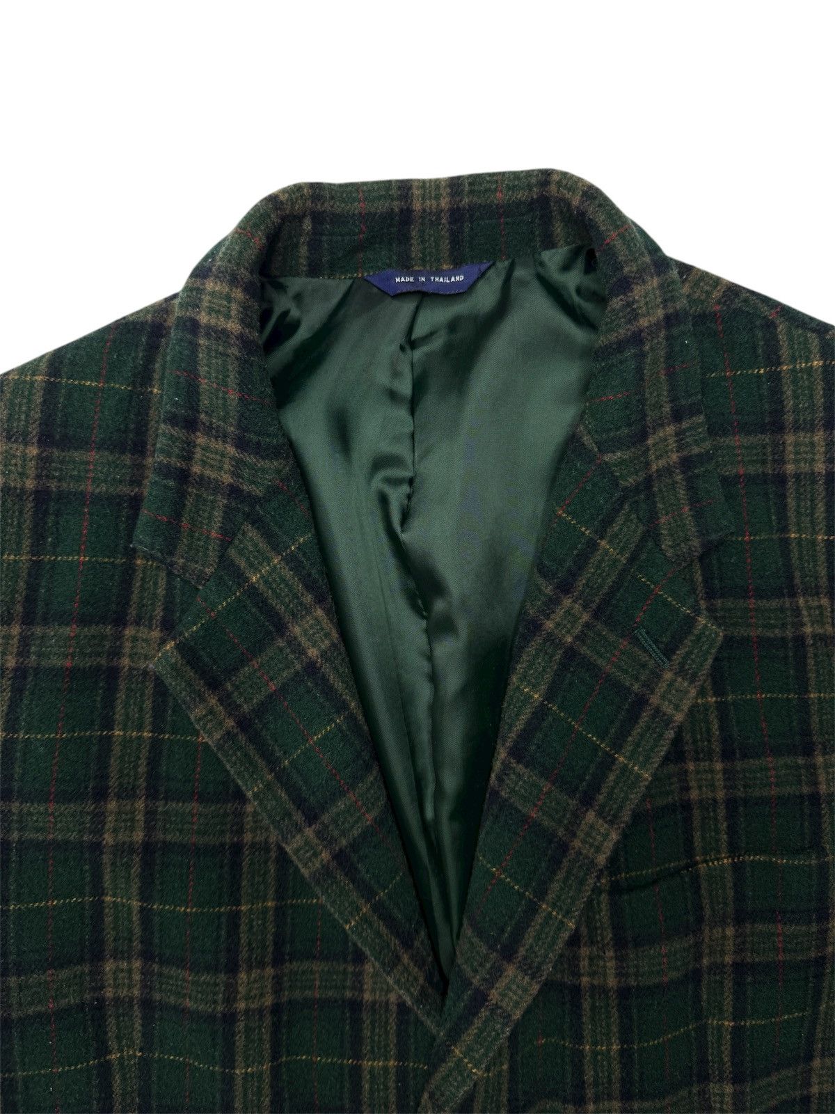 Gap Vintage Mens GAP Plaid Wool Blazer Size 44R - 3 Thumbnail
